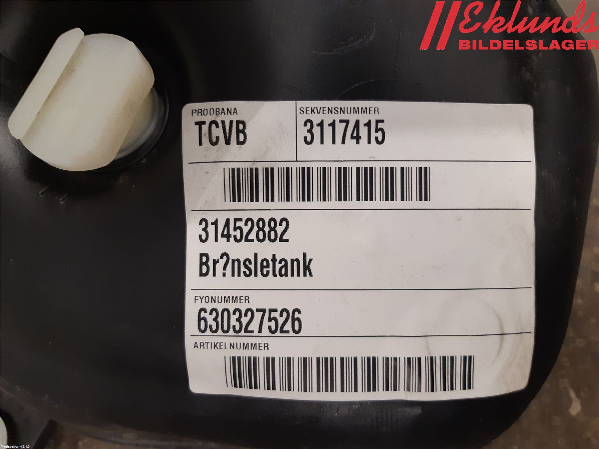 Volvo XC90/RECHARGE 16- Bränsletank