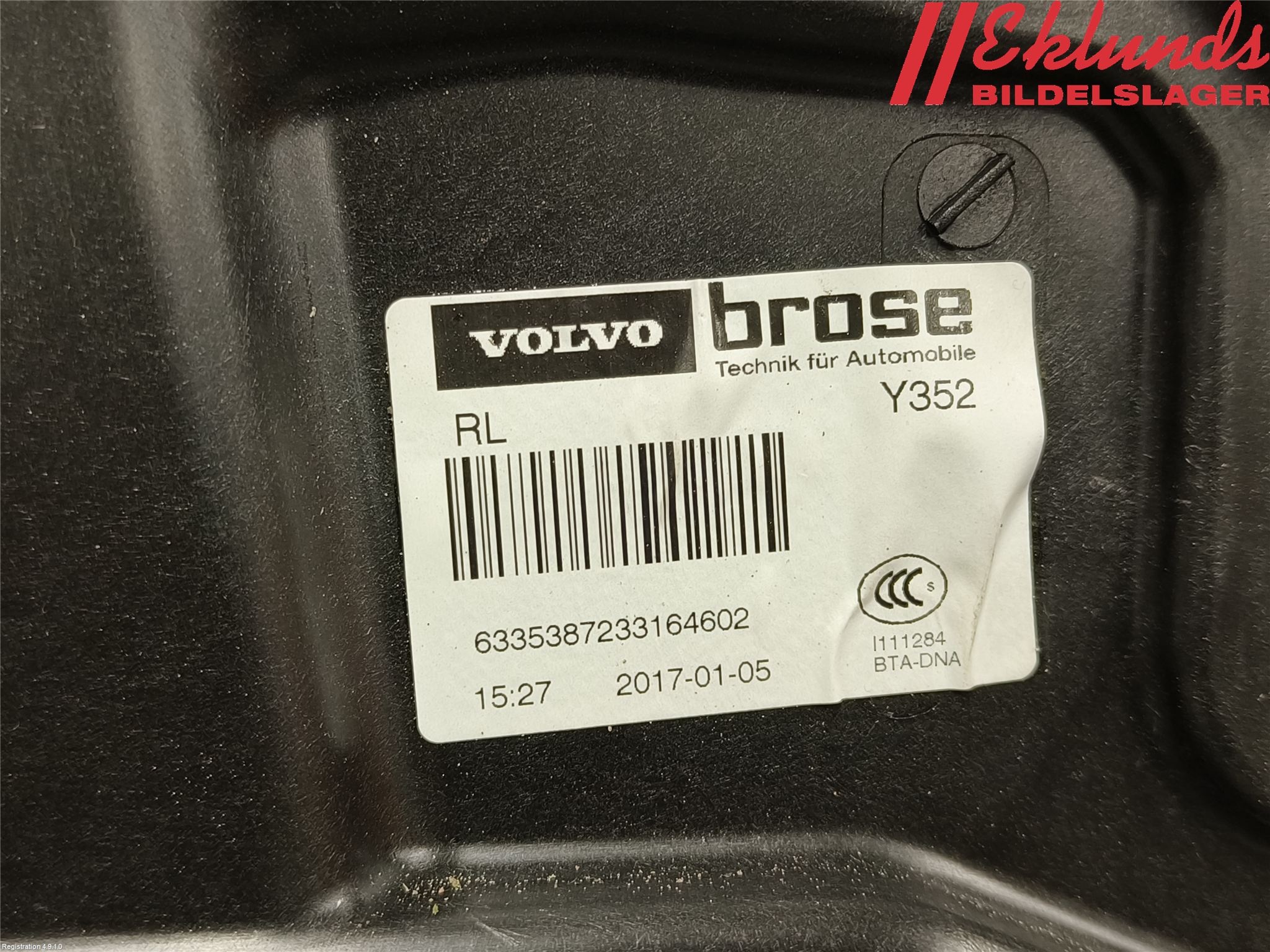 Volvo V60 CROSS COUNTRY 16-18 Fönsterhiss El Kompl