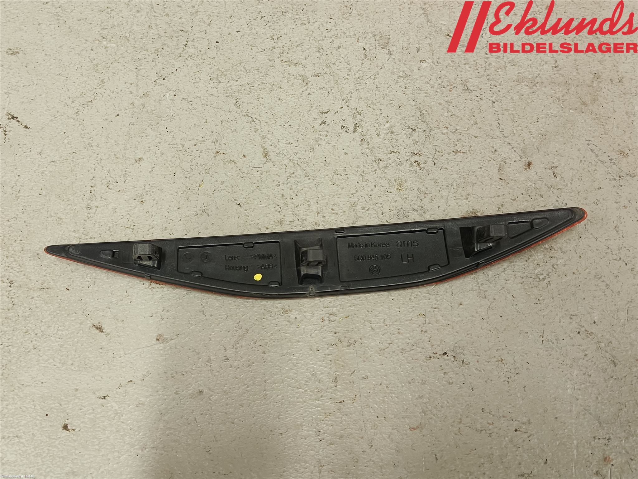 Volkswagen VW GOLF / E-GOLF VII 13-20 Dimljus/Reflex Bak