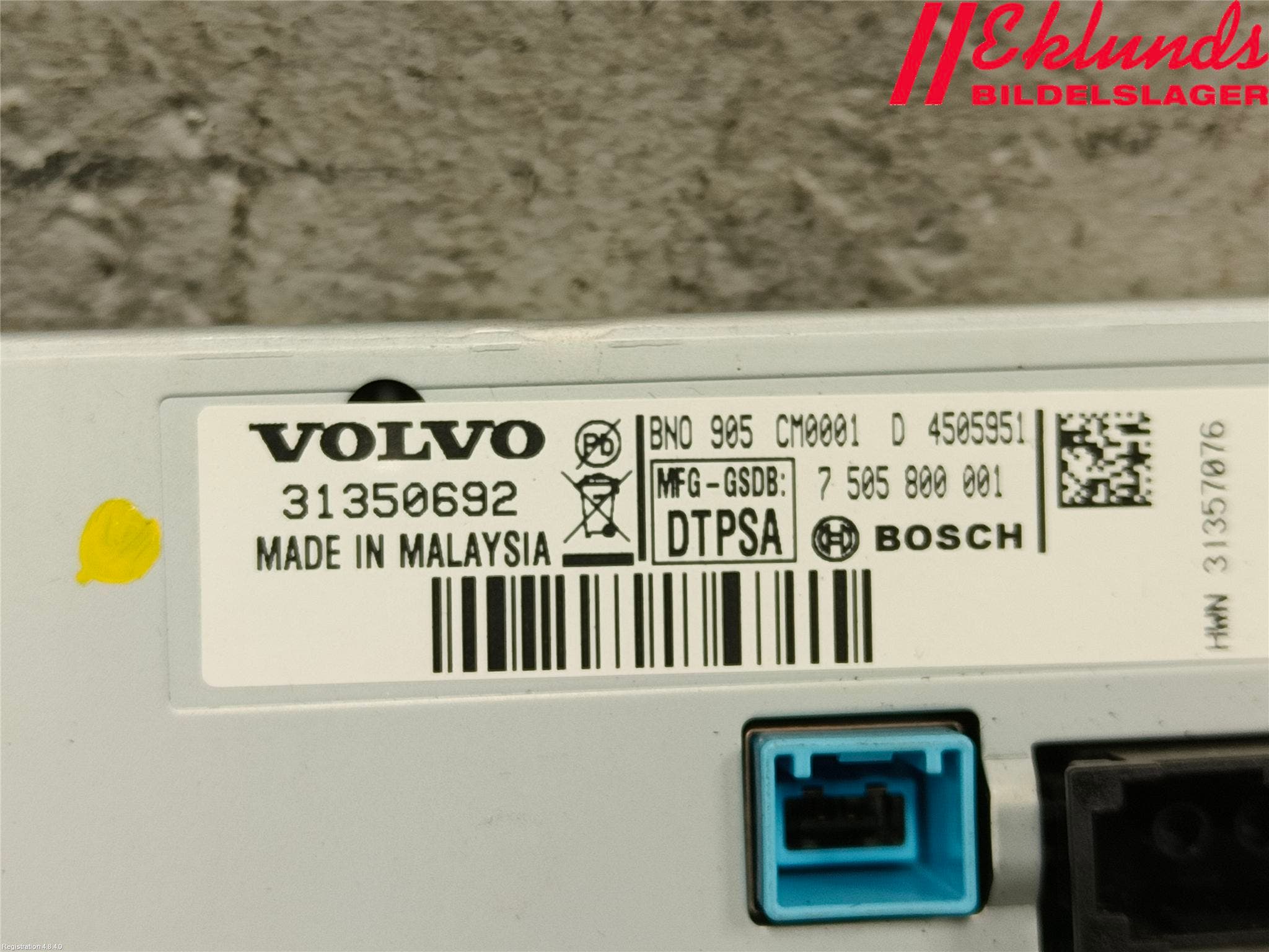 Volvo V70 14-16 Bildskärm