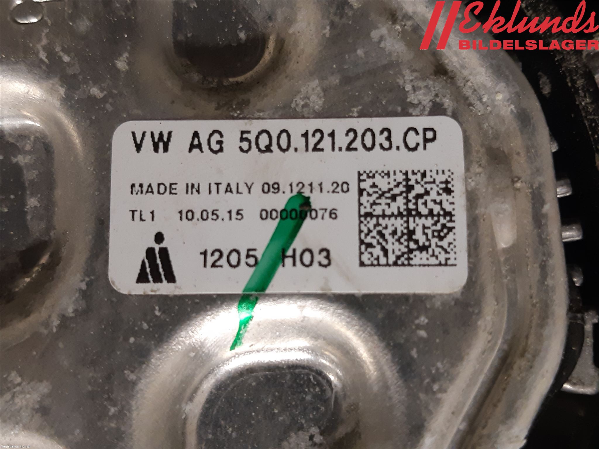 Volkswagen VW PASSAT 15-19 Kylfläkt El