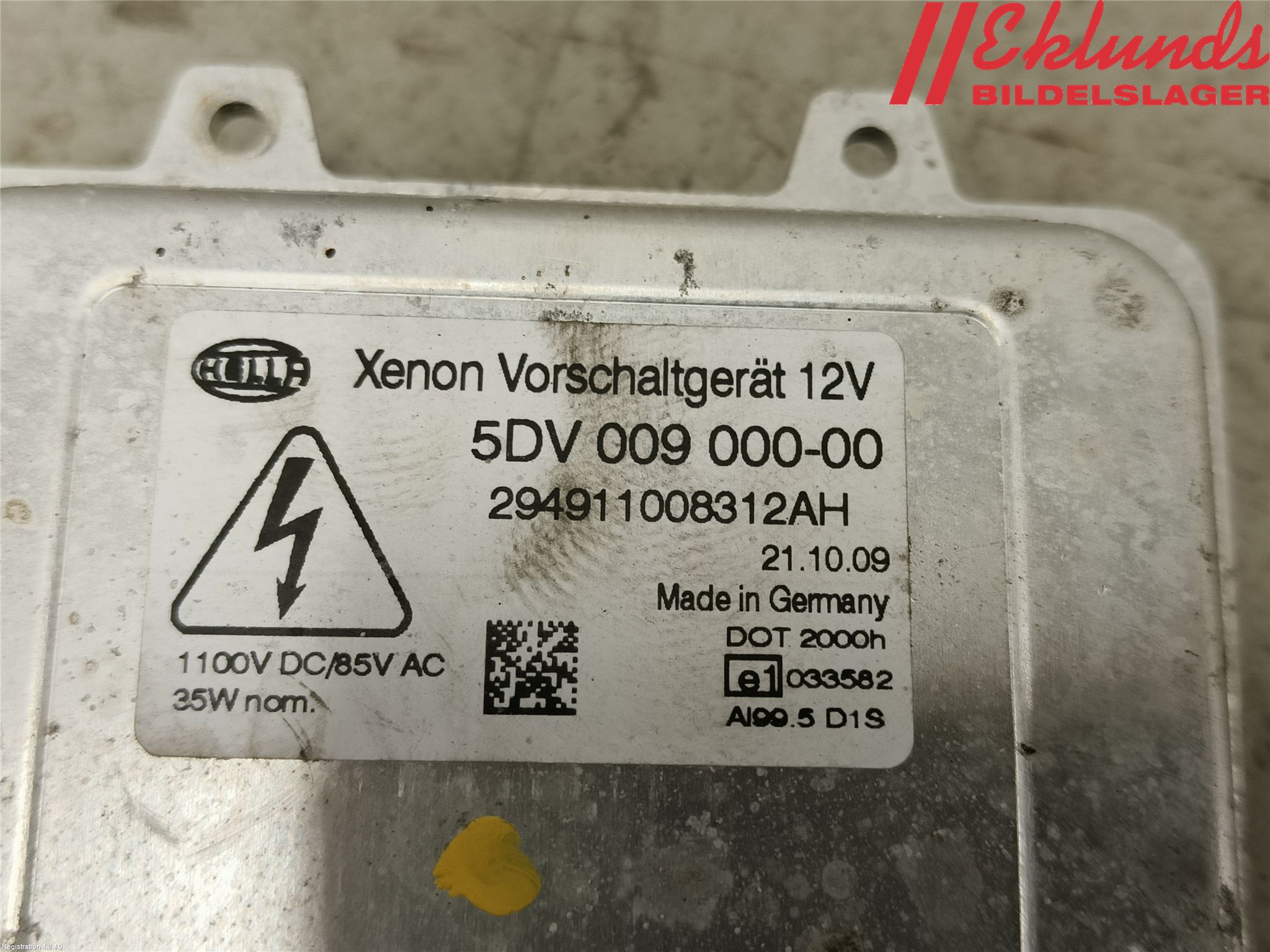 Volkswagen VW TIGUAN 07-16 Styrenhet Strålkastare