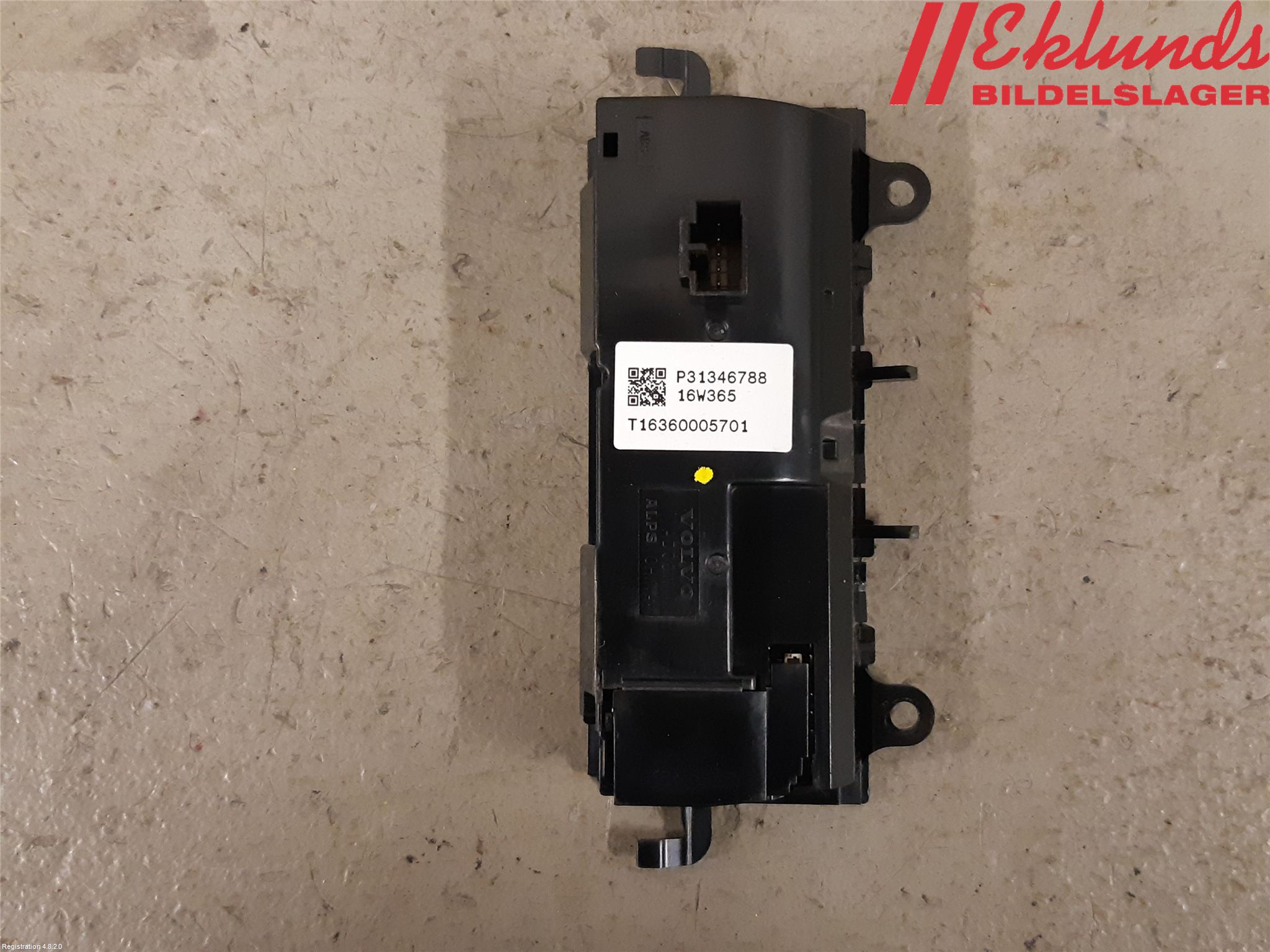 Volvo XC90/RECHARGE 16- Strömställare Fläkt