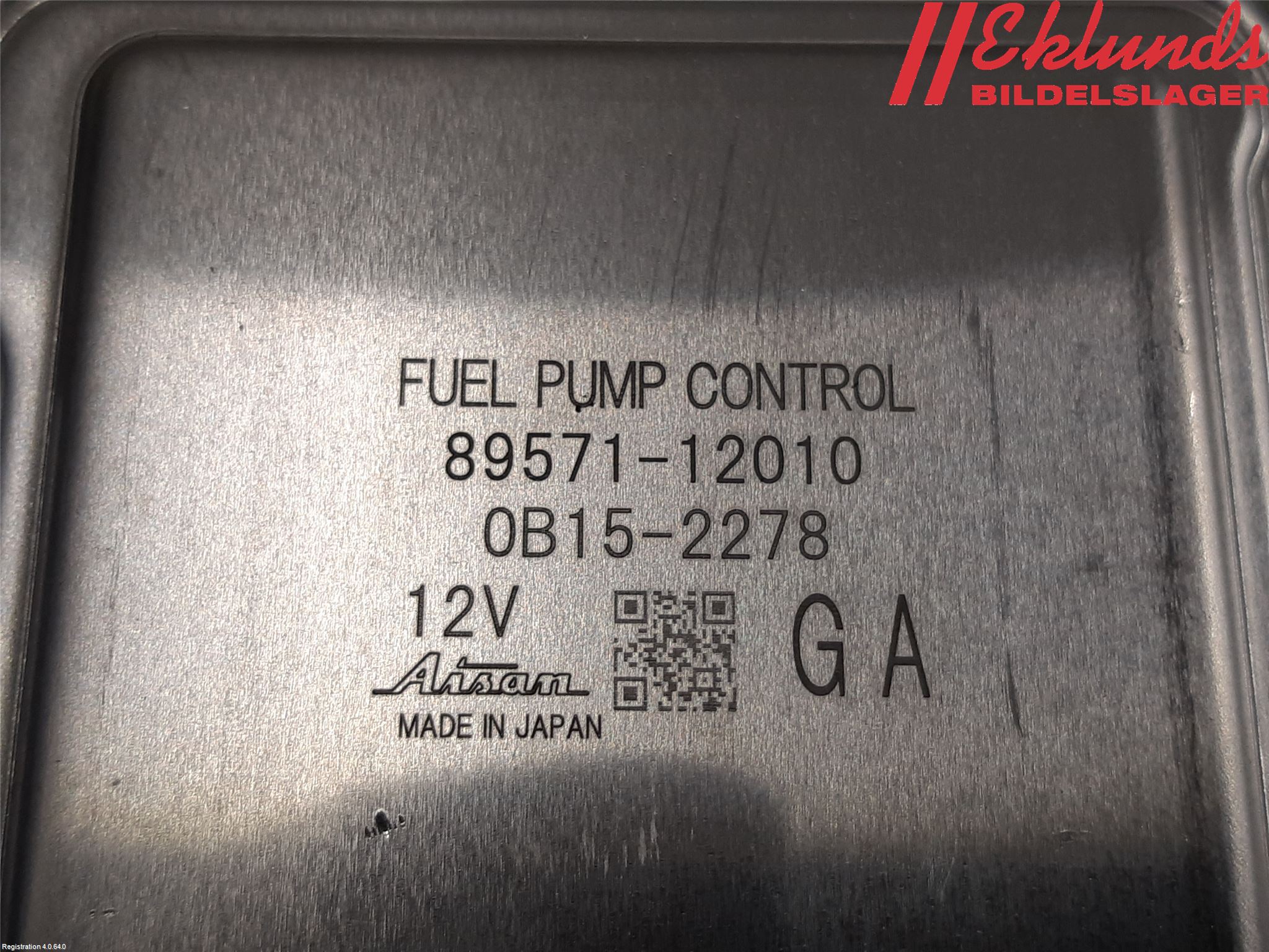 Toyota RAV4 19- Styrenhet Bränslepump