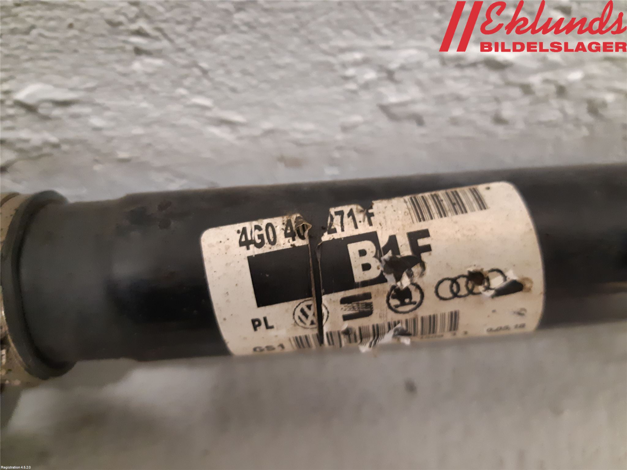 Audi A6 ALLROAD 12-18 Drivaxel Fram Vänster