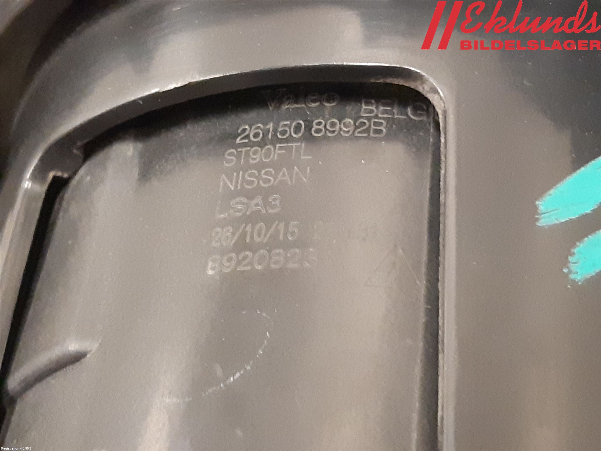 Nissan NV200/NV200 COMBI Dimljus-Varselljus Fram