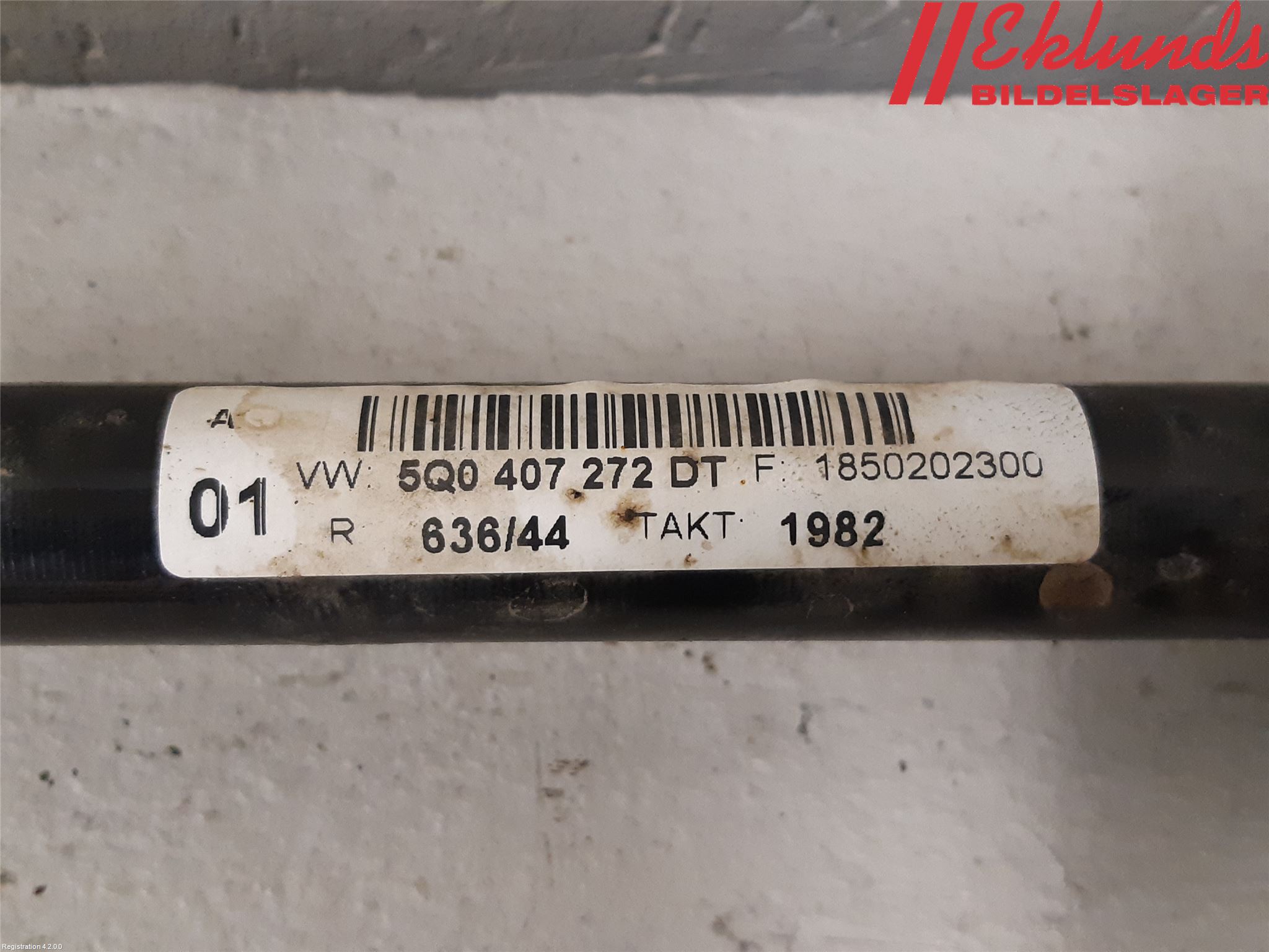 Volkswagen VW GOLF / E-GOLF VII 13-20 Drivaxel Fram Höger