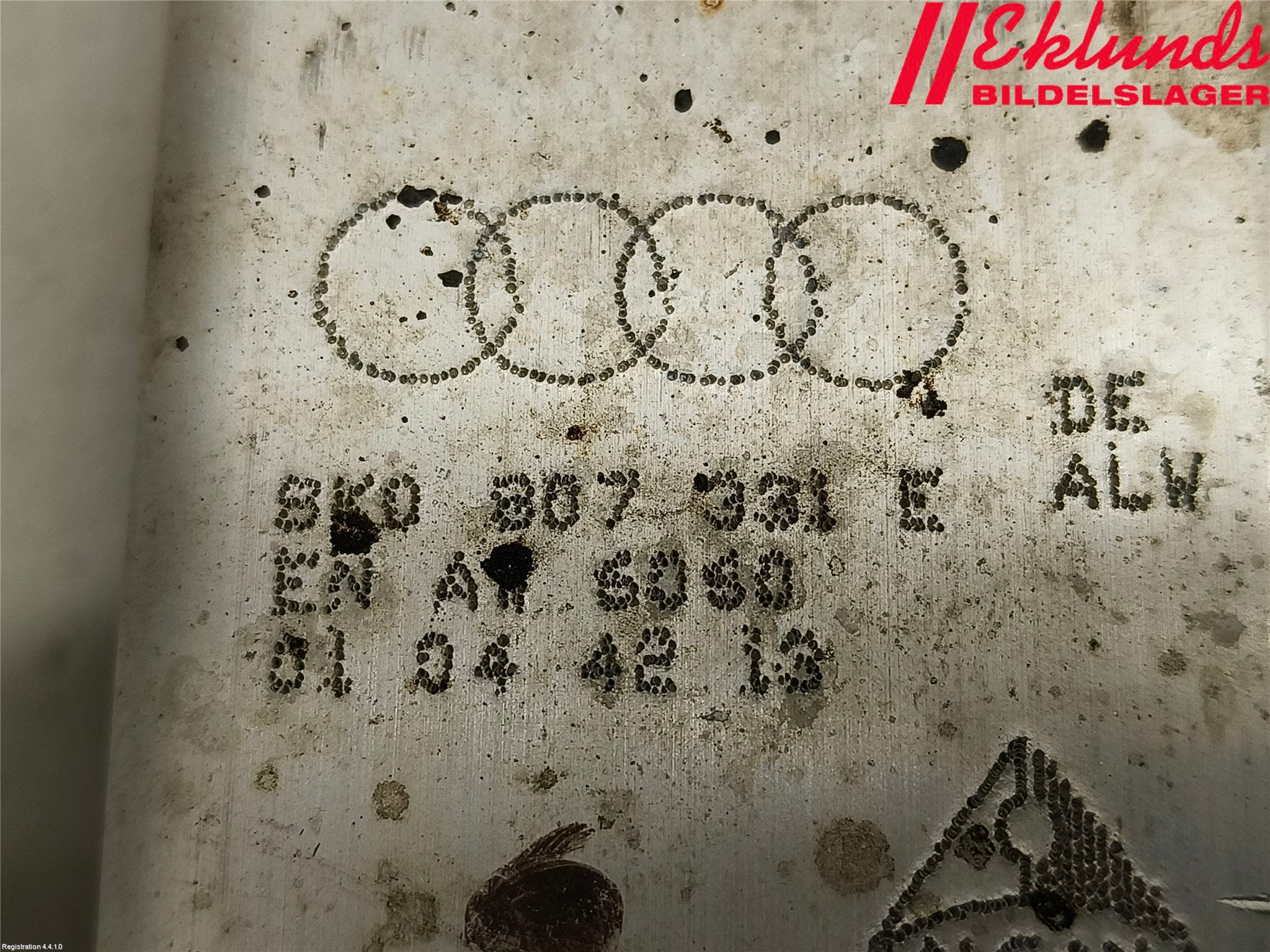 Audi A4 12-15 Stötfångarbärjärn Bak