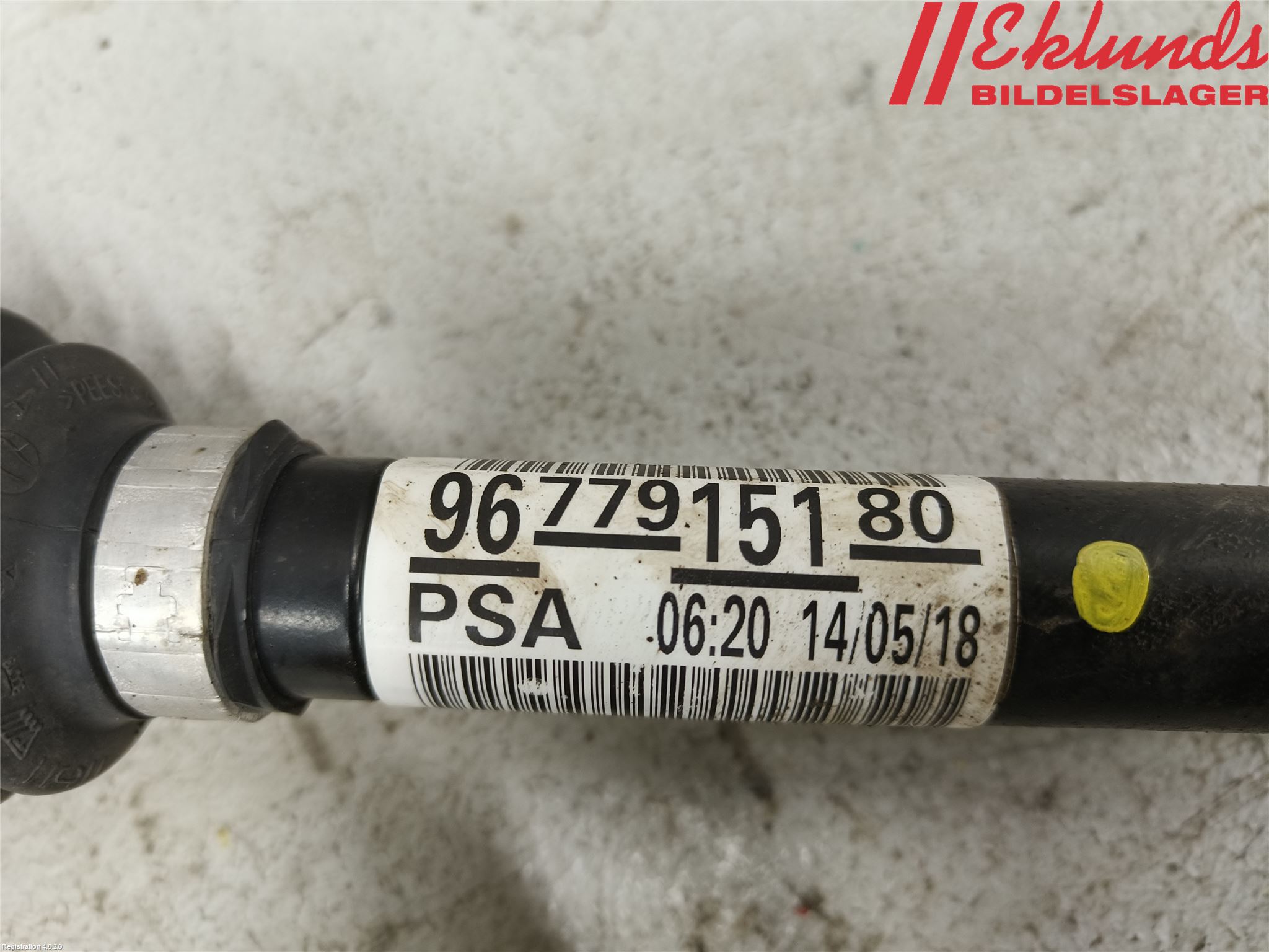 Peugeot 3008 17-24 Drivaxel Fram Vänster