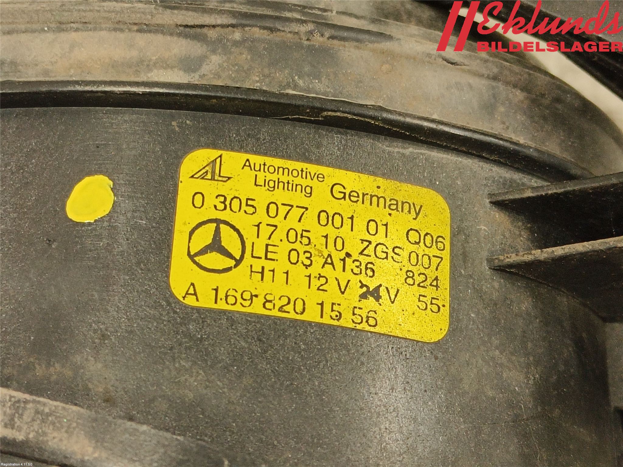 Mercedes-Benz MB C-KLASS (W204) 07-15 Dimljus-Varselljus Fram