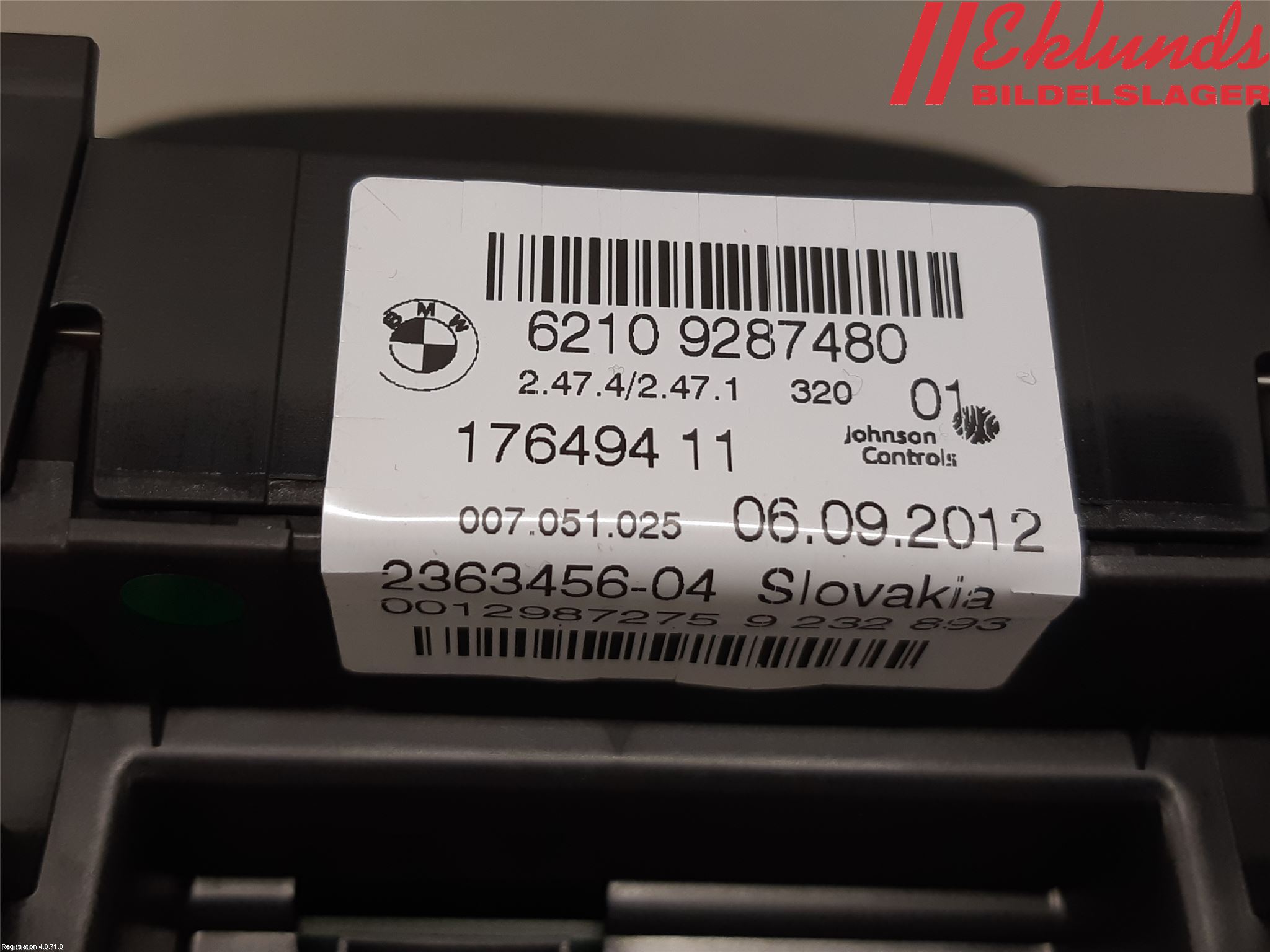 BMW 3 F30/F31/F80 12-19 Instrument Komb