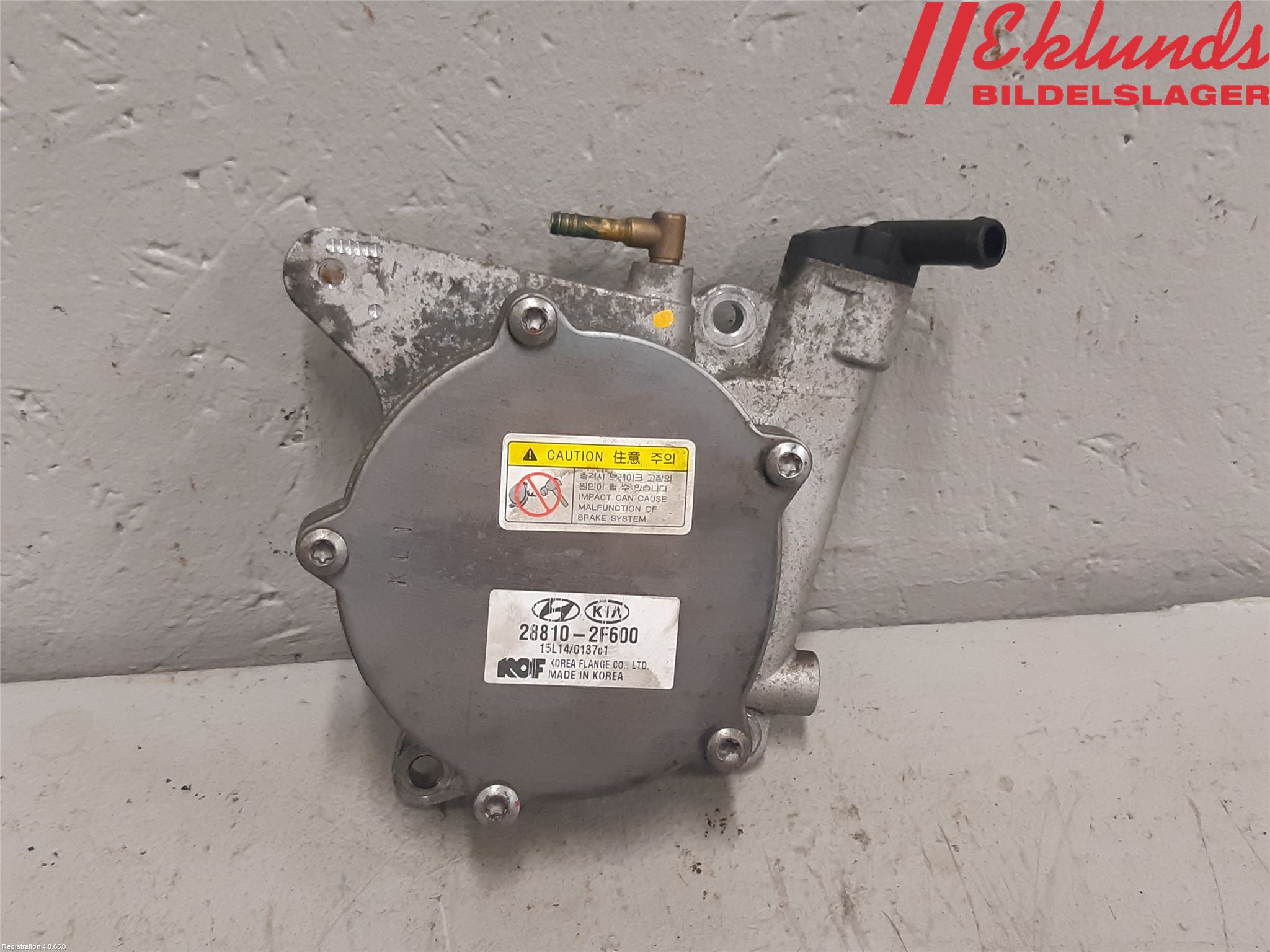 Kia SPORTAGE (QL) 16-21 Vakuumpump