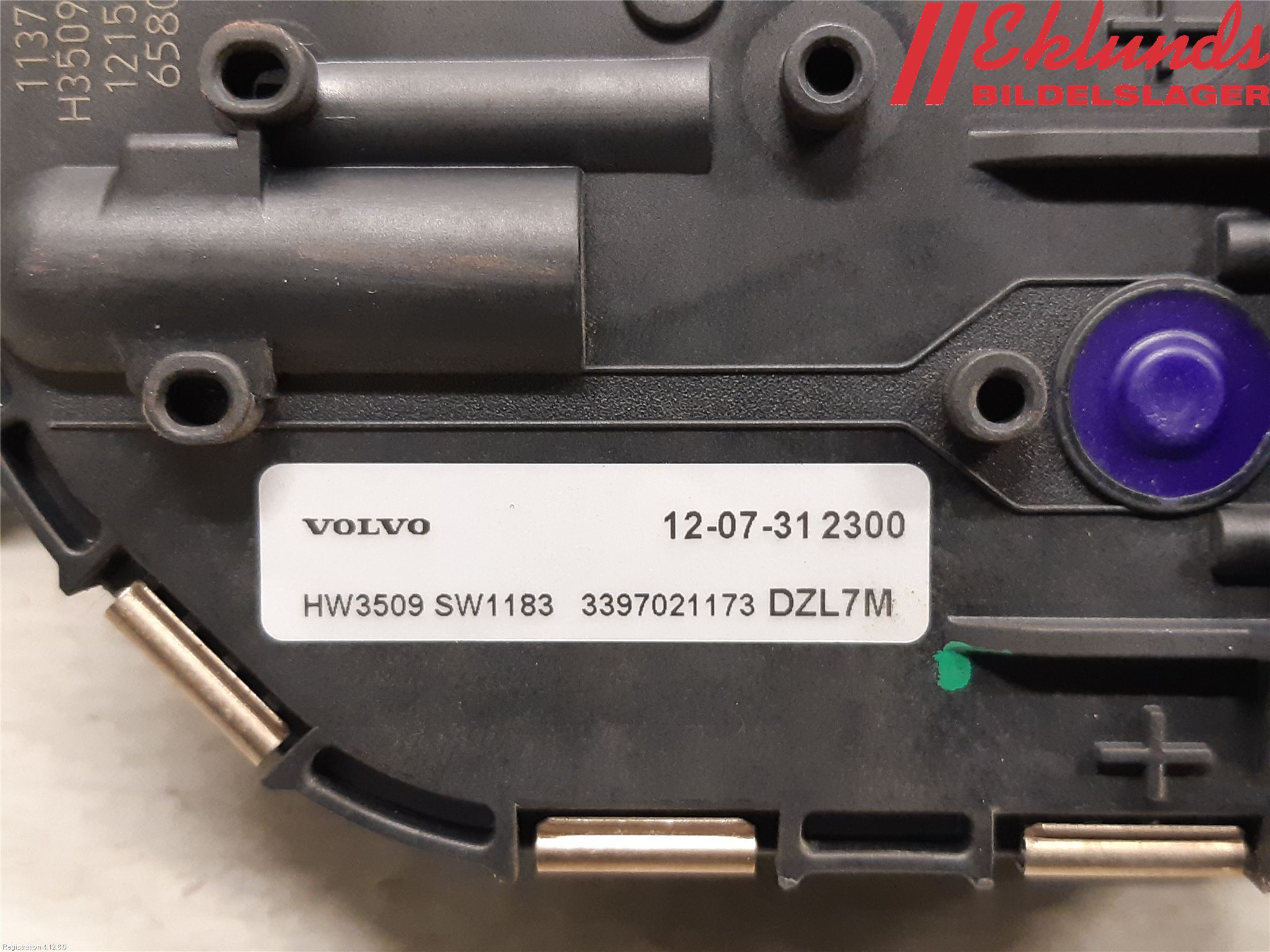 Volvo S60 11-13 Torkarmotor Vindruta