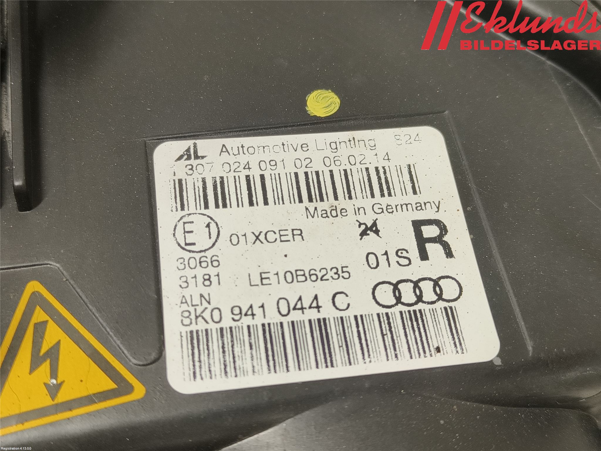 Audi A4 12-15 Strålkastare Höger