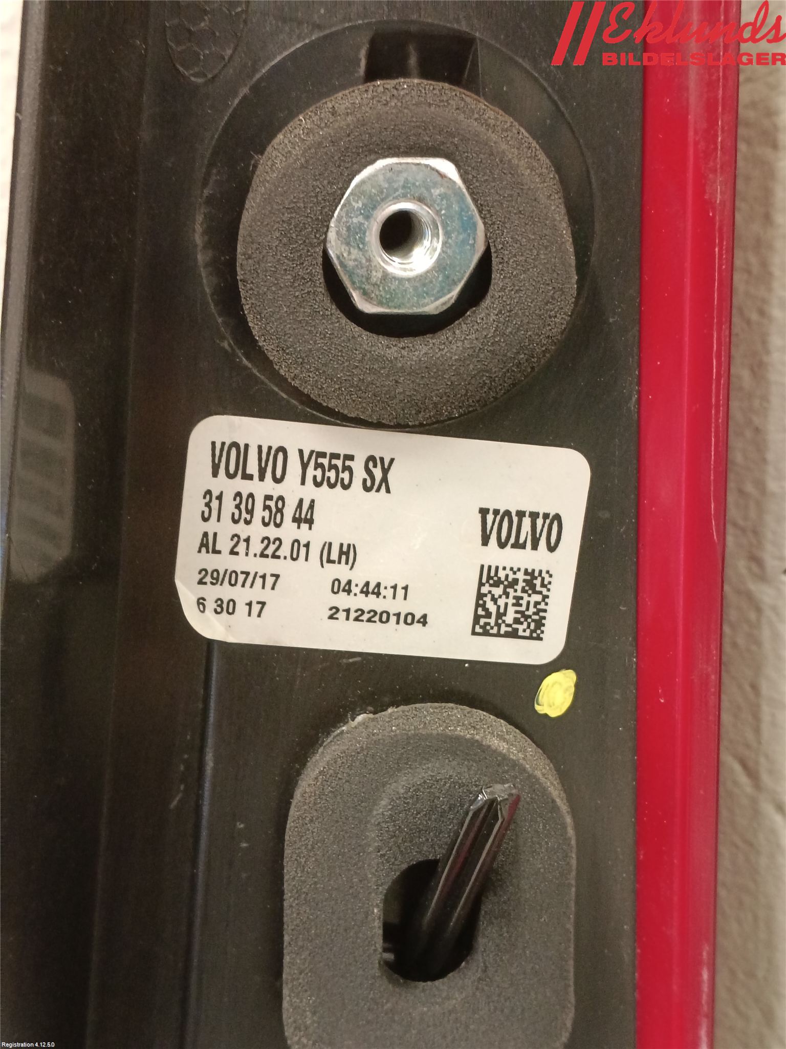 Volvo V40 12-19 Bakljus Vänster