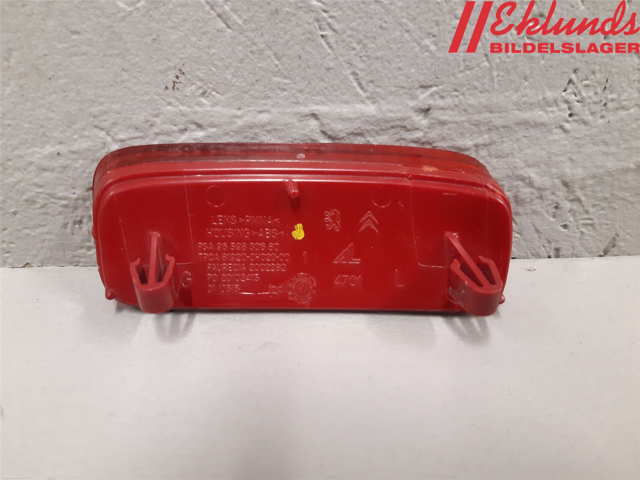 Citroen JUMPY/E-JUMPY 16- Dimljus/Reflex Bak