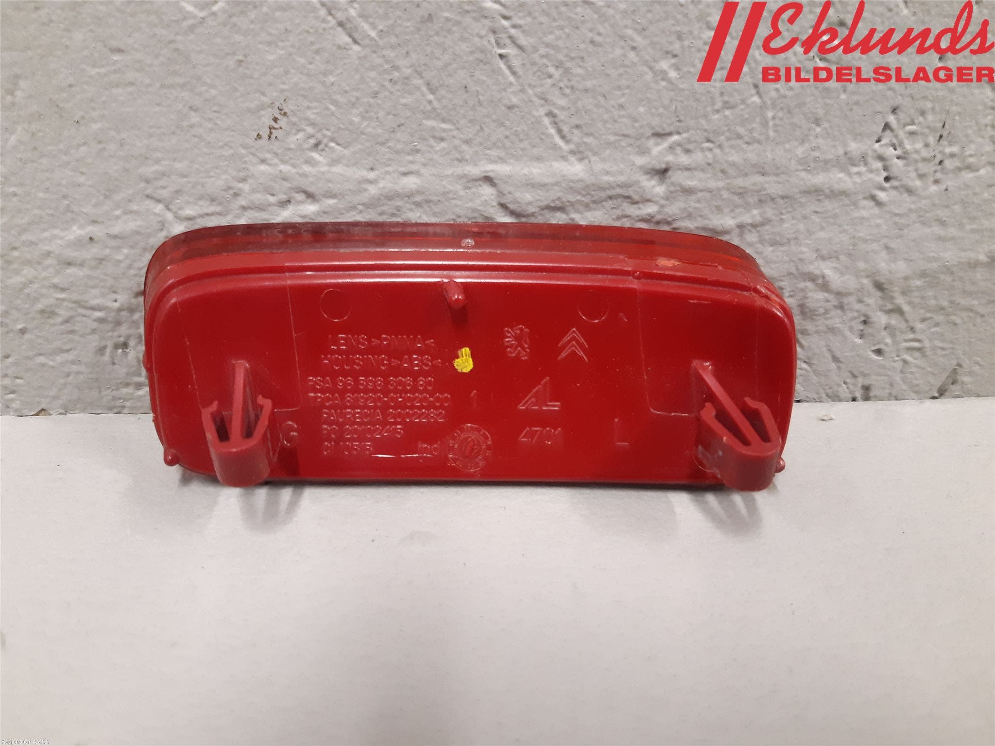 Citroen JUMPY/E-JUMPY 16- Dimljus/Reflex Bak