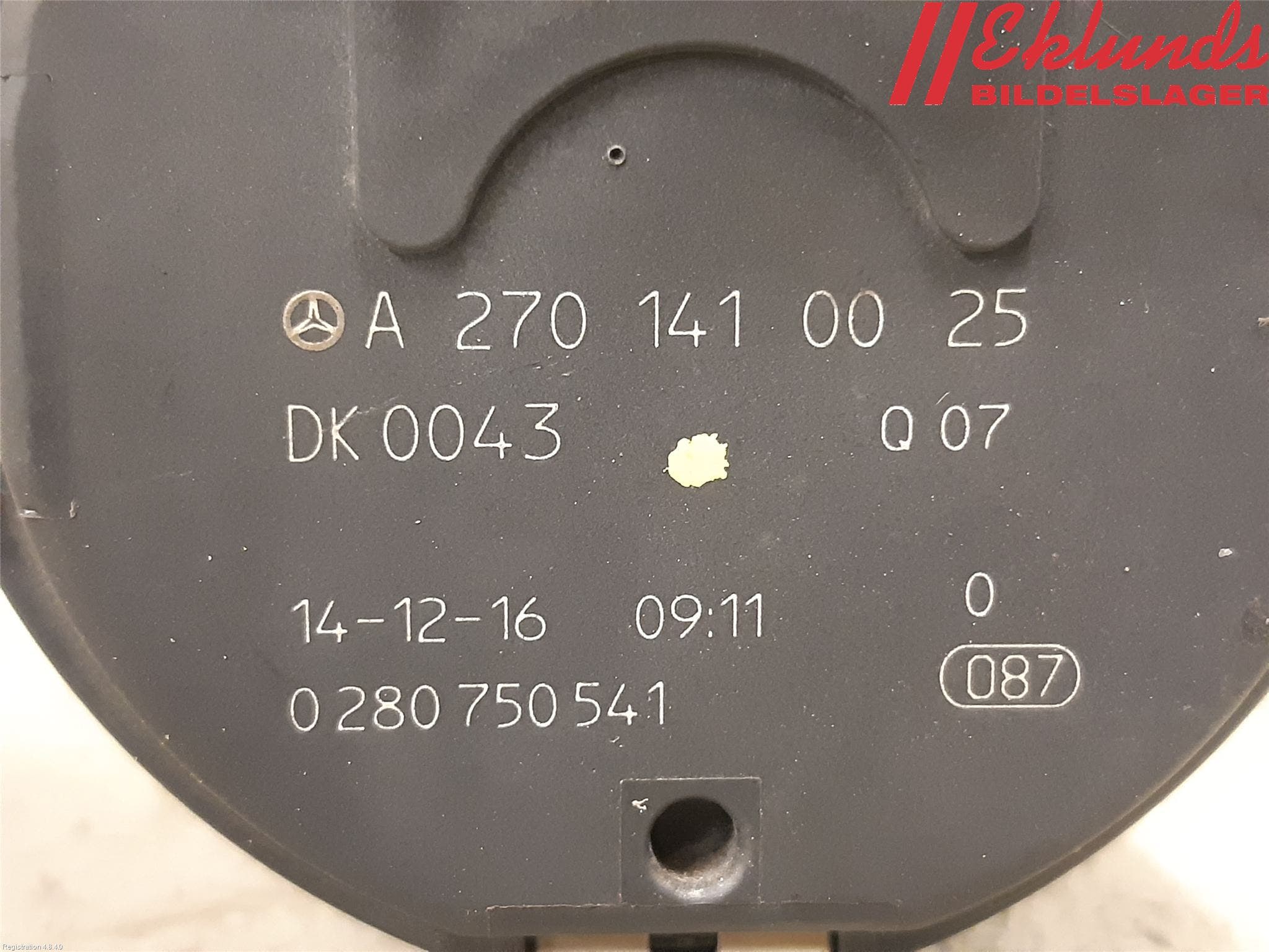 Mercedes-Benz MB B-KLASS (W246/W242) 12-19 Injspjällhus