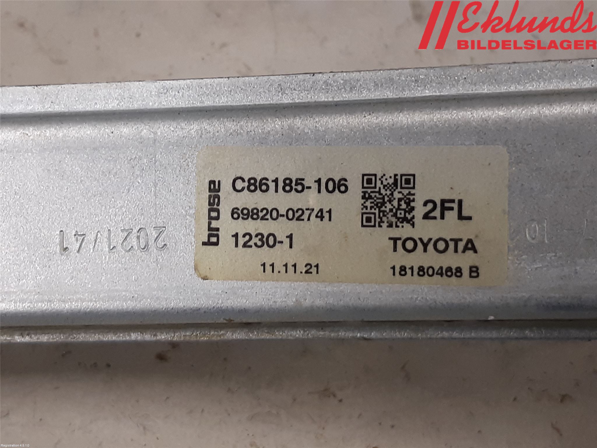 Toyota COROLLA 19- Fönsterhiss El Kompl