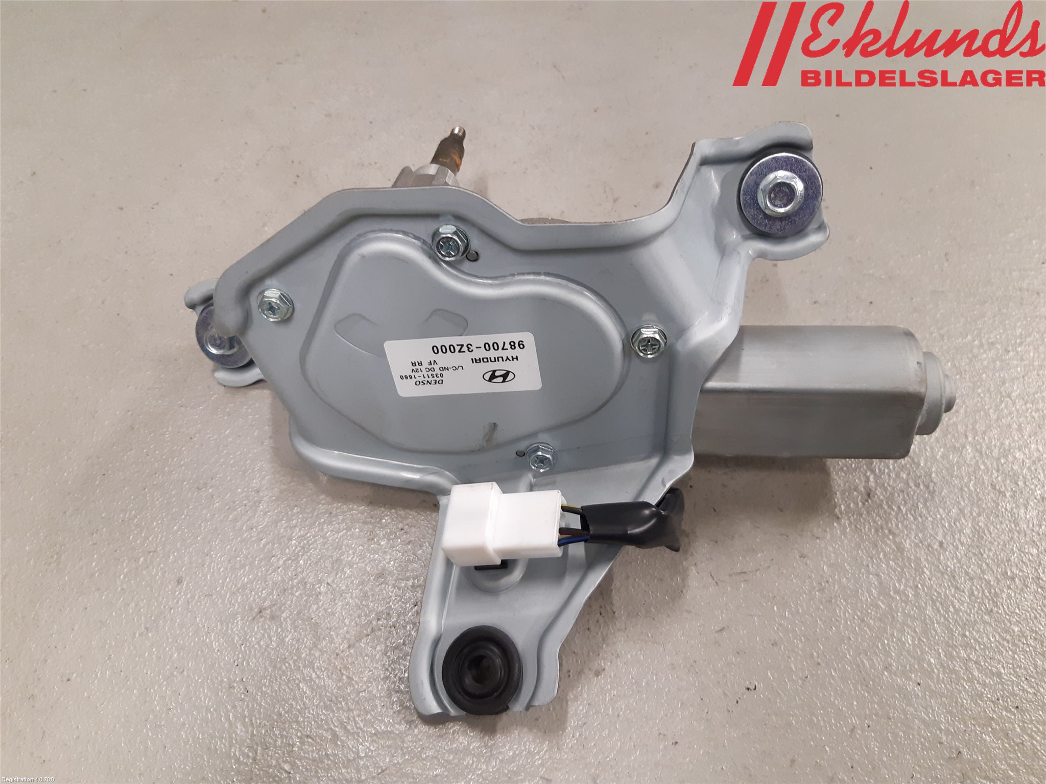 Hyundai i40 16-18 Torkarmotor Baklucka