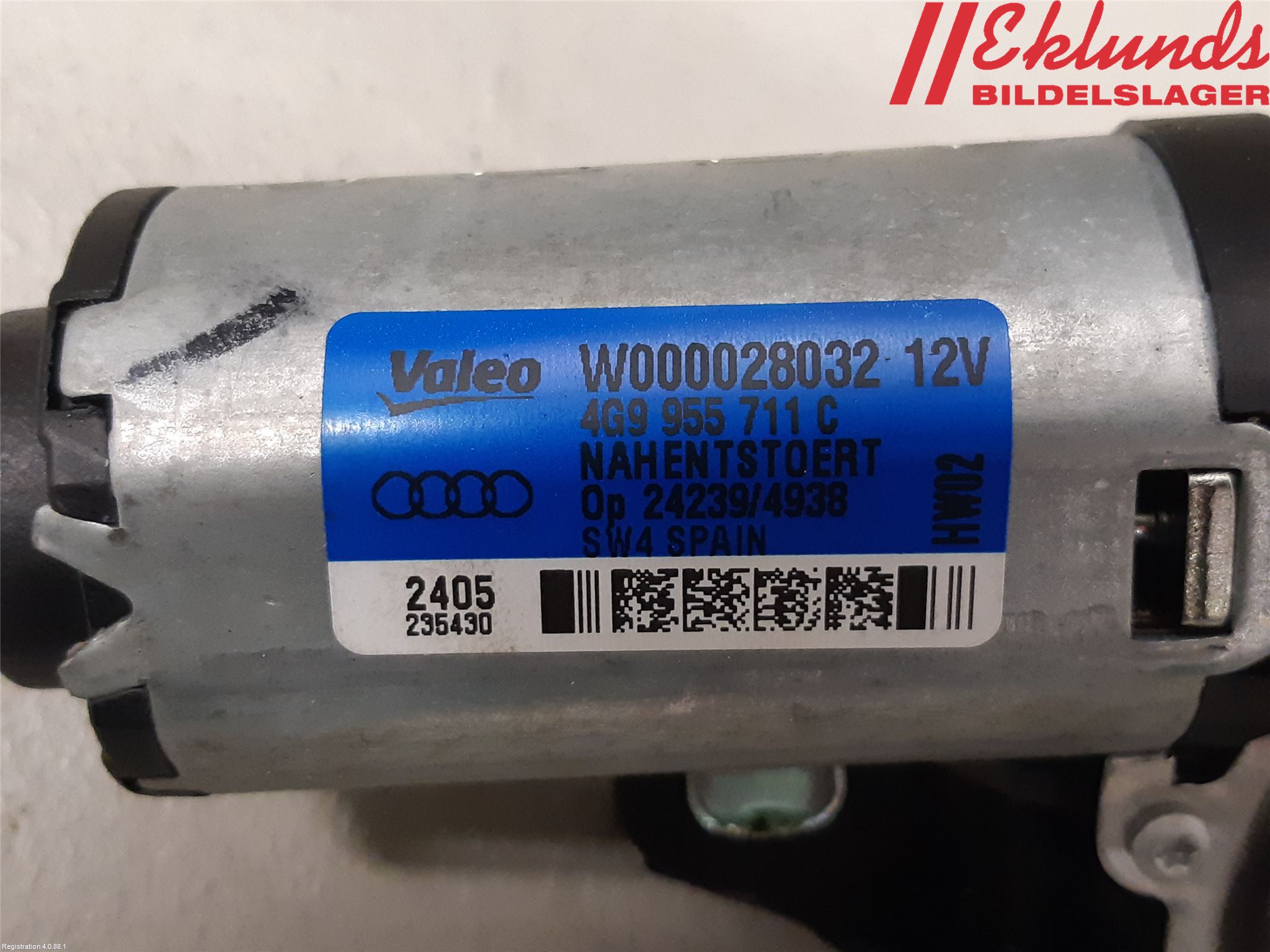 Audi A6/S6 4G 11-18 Torkarmotor Baklucka
