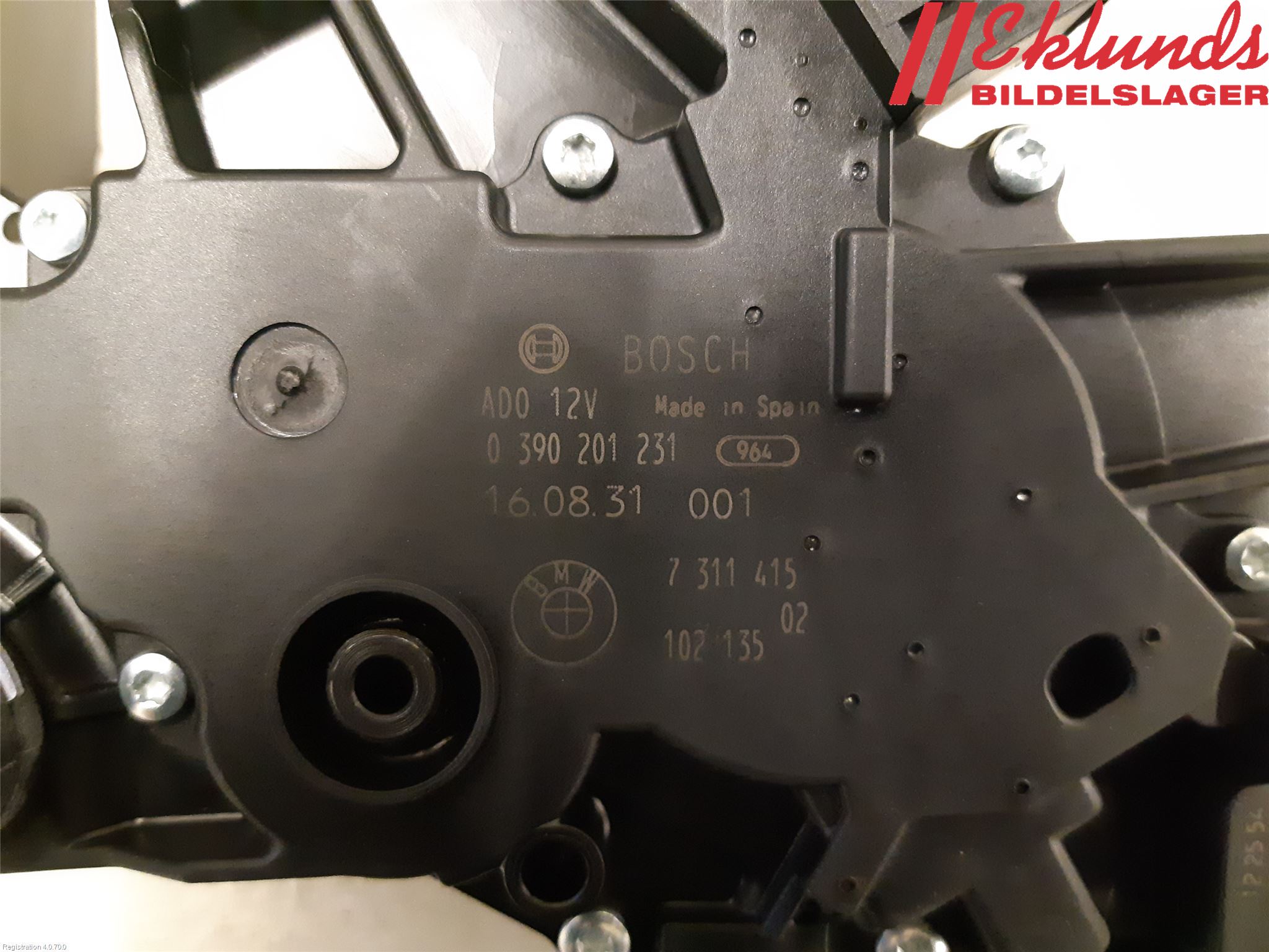 BMW 3 F30/F31/F80 12-19 Torkarmotor Baklucka