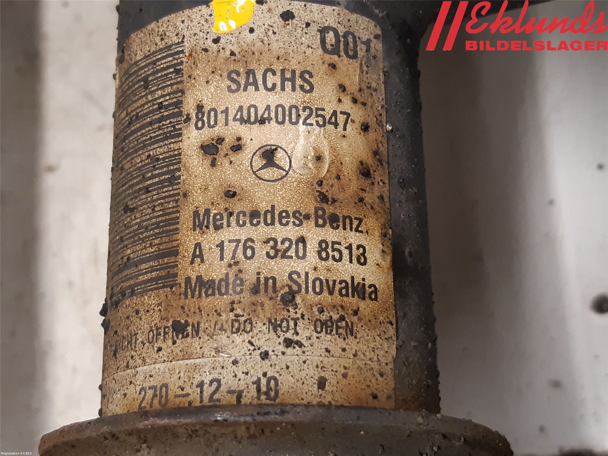 Mercedes-Benz MB A-KLASS (W176) 13-18 Fjäderben Fram Vänster