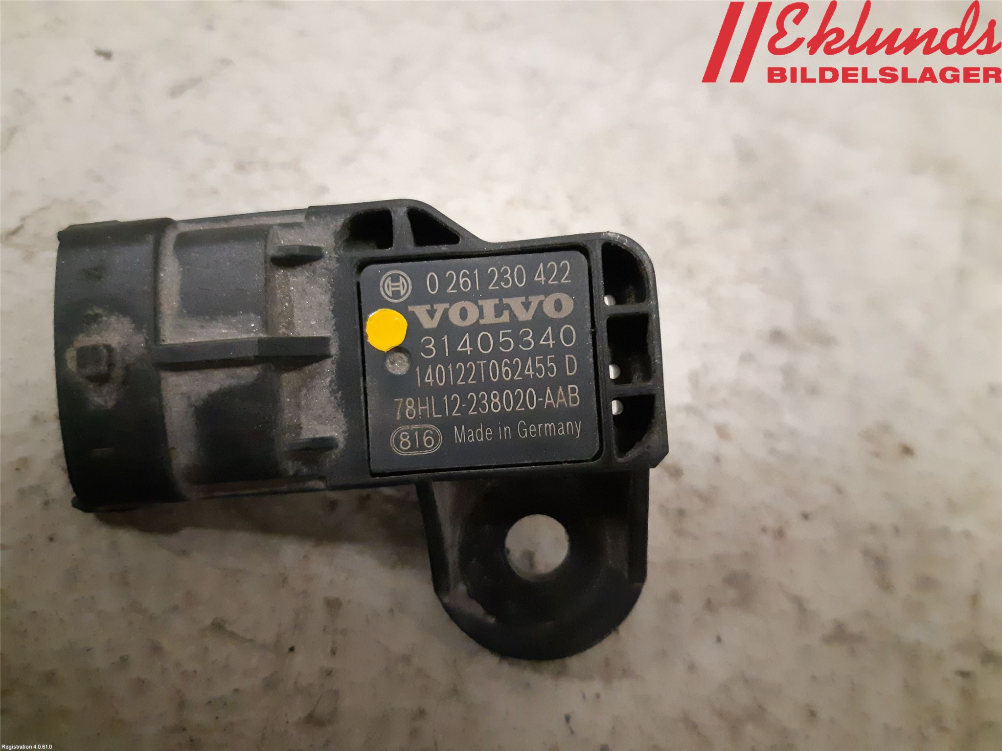 Volvo V60 14-18 Givare Laddluftstryck