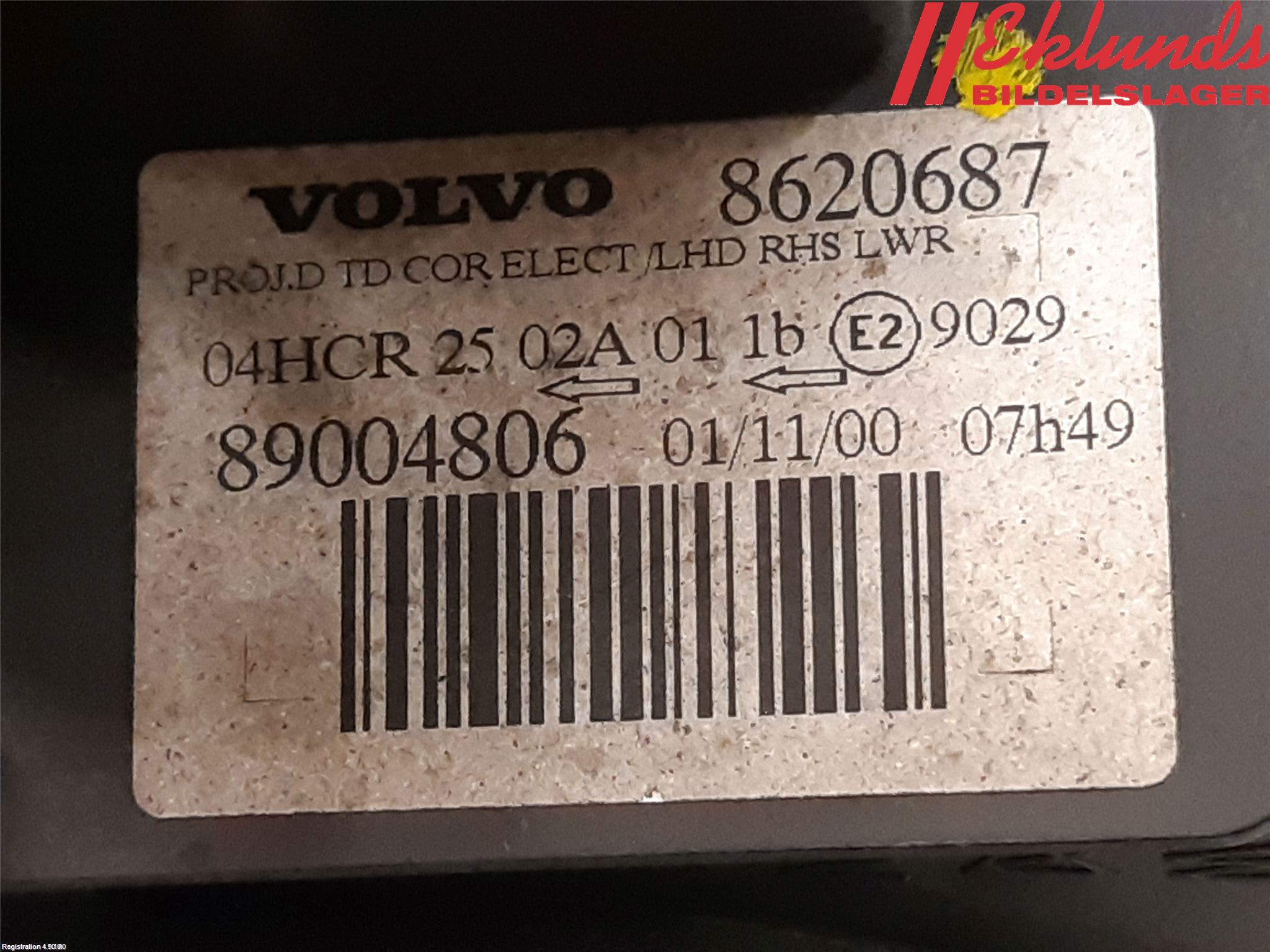 Volvo V70 00-04 Strålkastare Höger