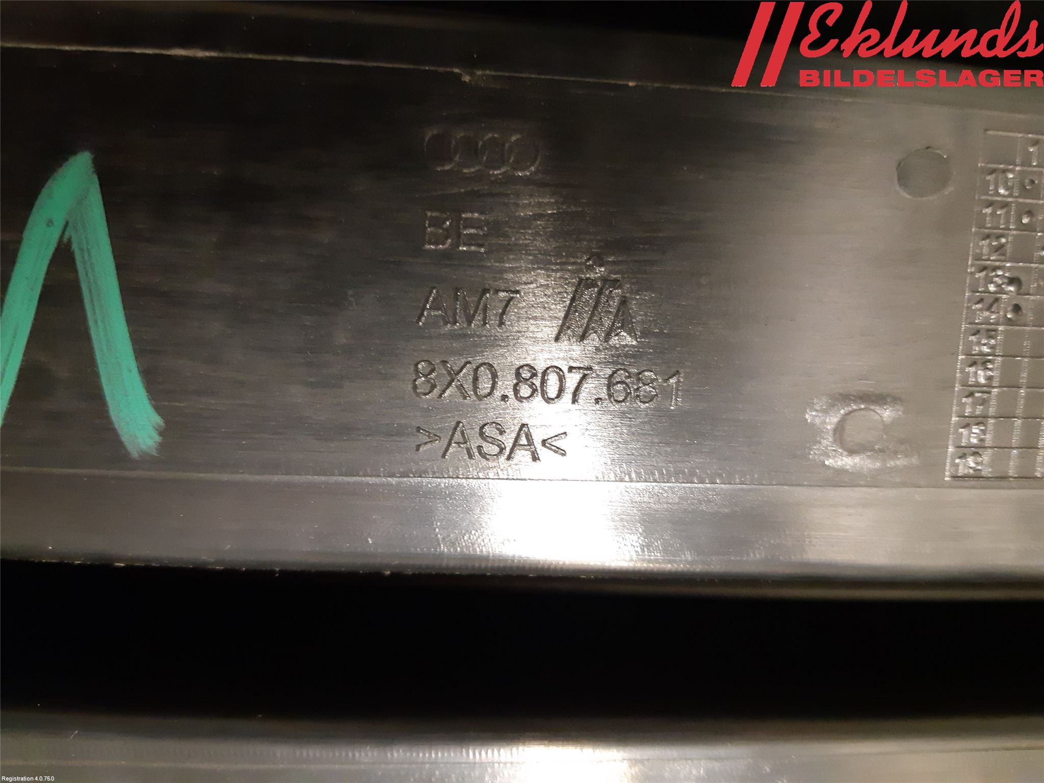 Audi A1/S1 11-18 Stöt Utfyllnad-List-Grill