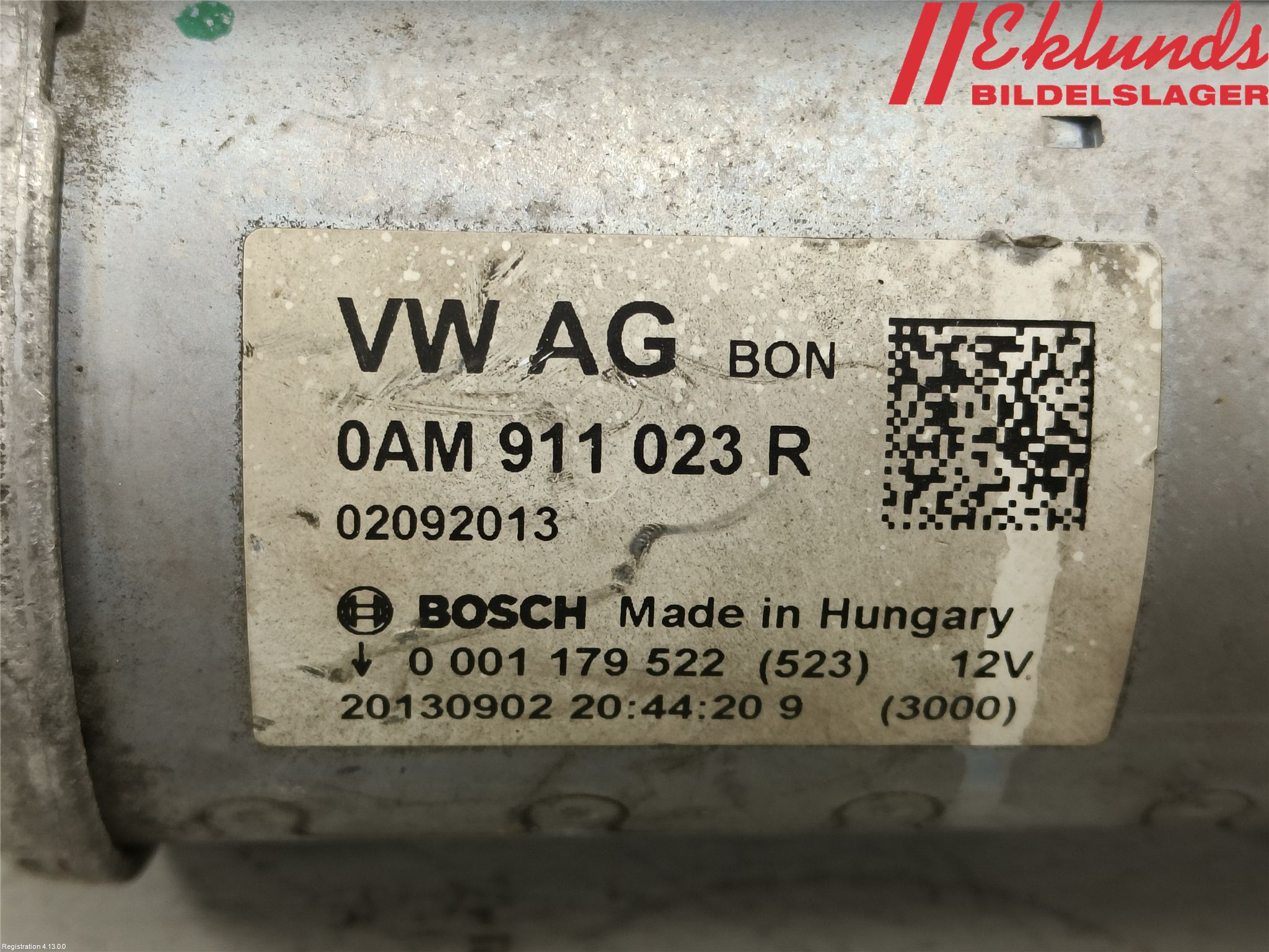 Volkswagen VW GOLF / E-GOLF VII 13-20 Startmotor