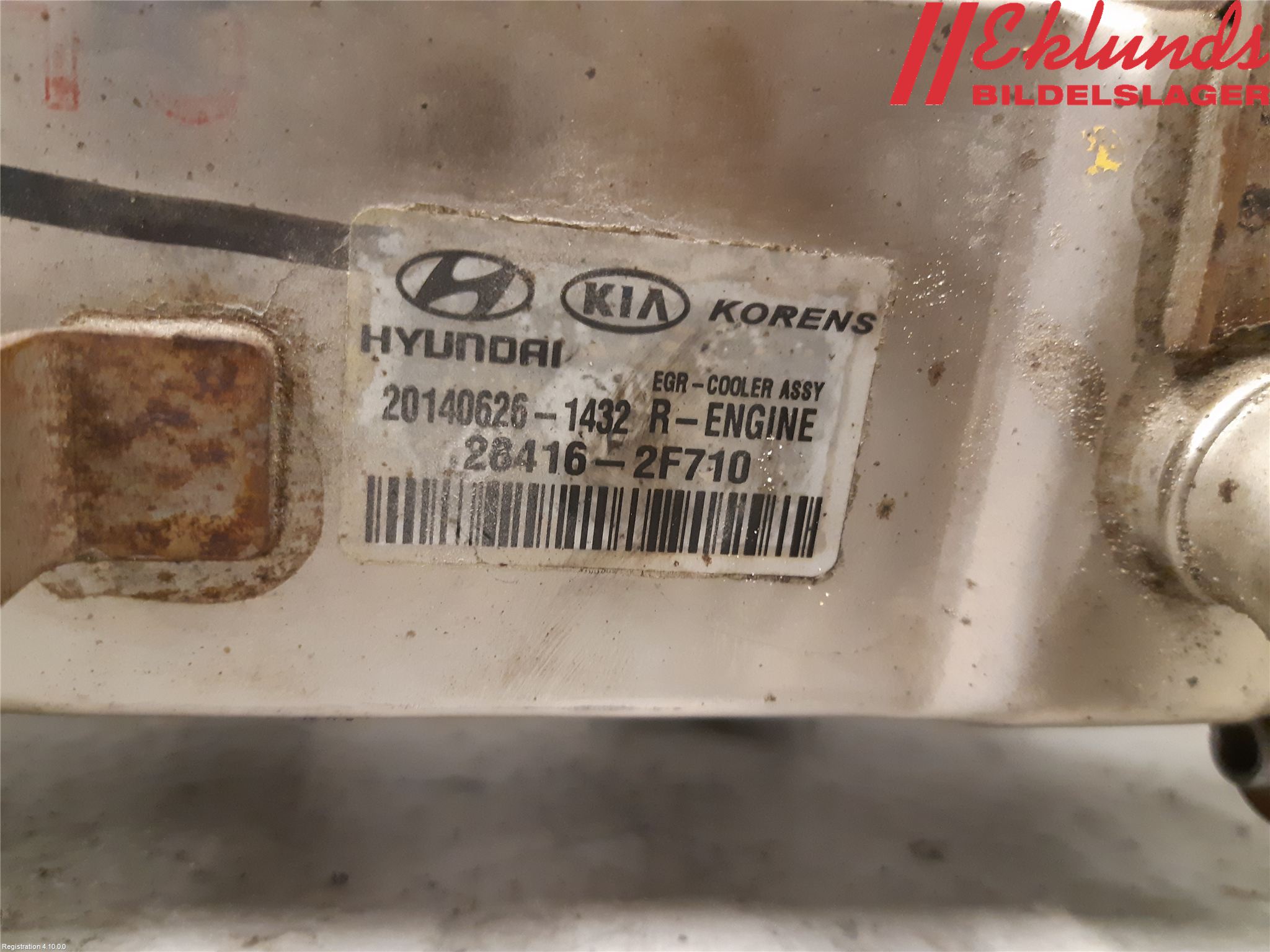 Kia SORENTO 10-14 Avgaskylare