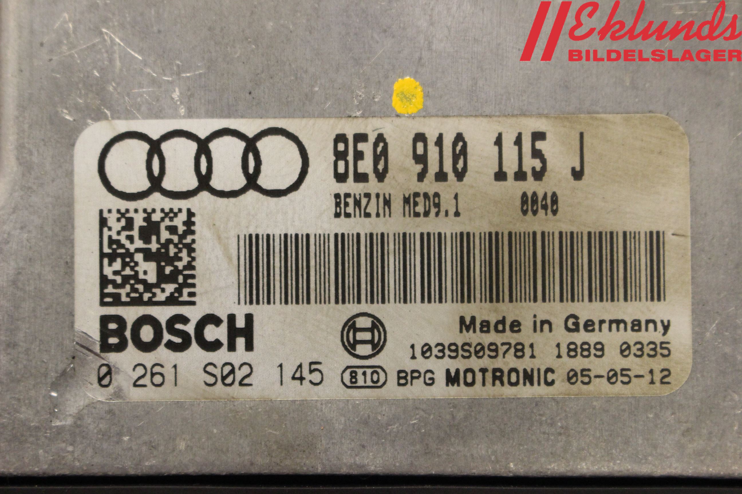 Audi A4/S4 05-07 Styrenhet Insprut Bensin