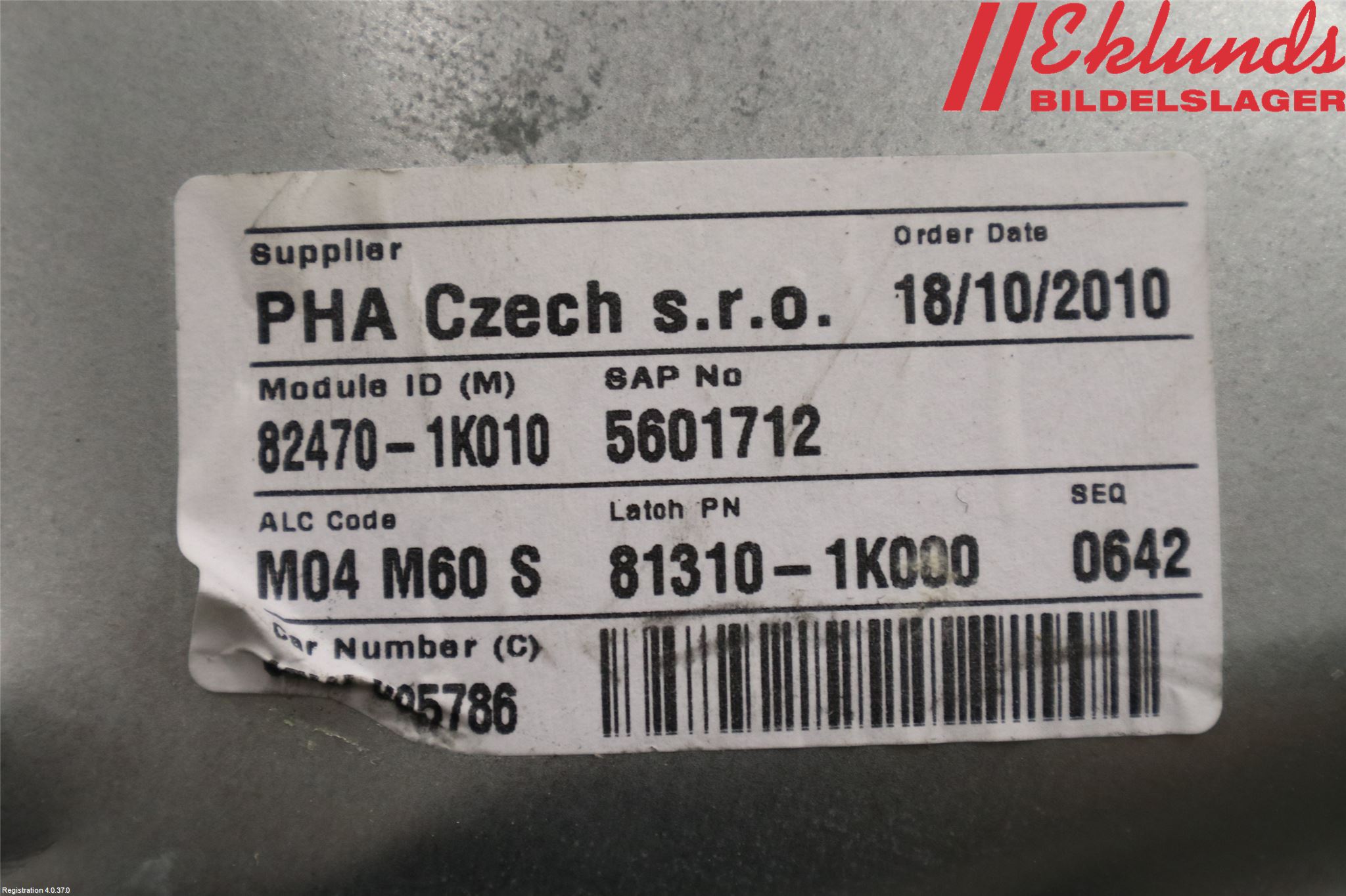 Hyundai ix20 Fönsterhiss El Kompl