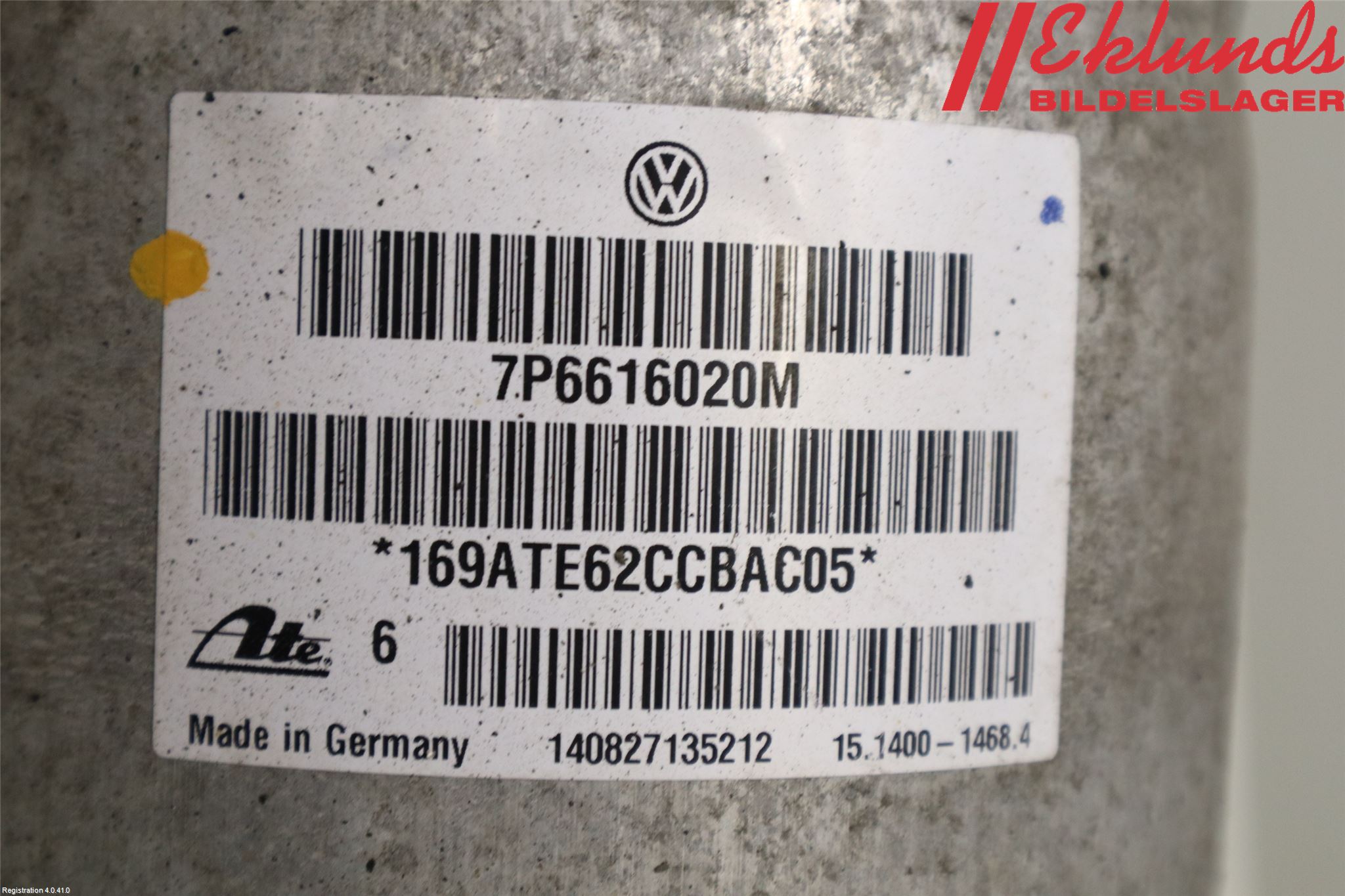 Volkswagen VW TOUAREG 7P 11-18 Fjäderben Bak Höger