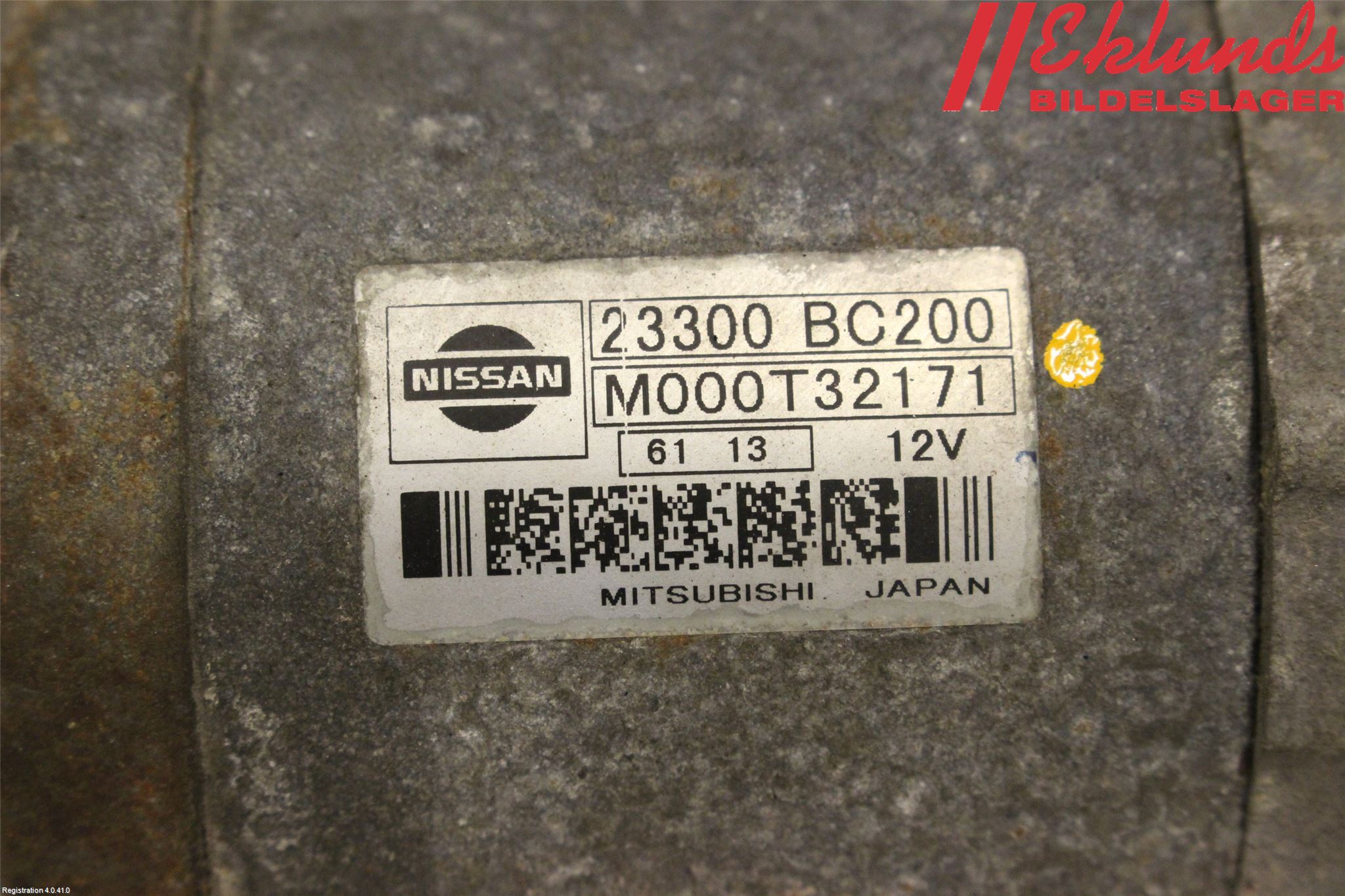 Nissan MICRA C+C Startmotor