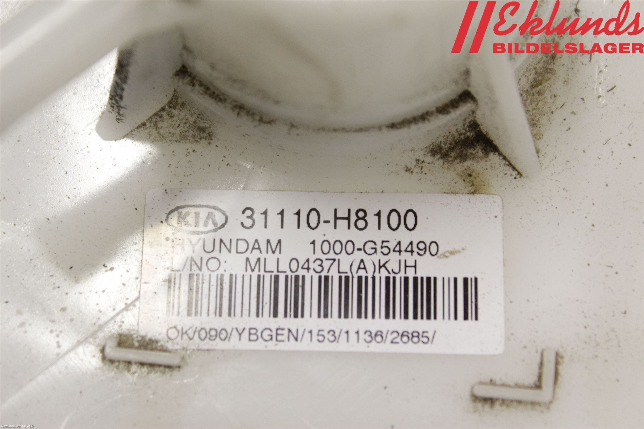 Kia STONIC 18->> Bränslepump El