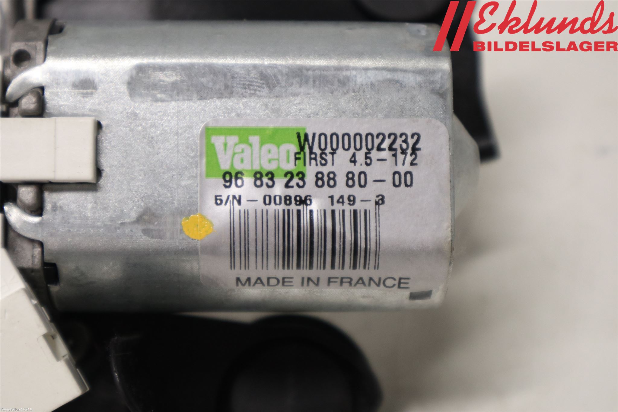 Citroen C3 PICASSO Torkarmotor Baklucka