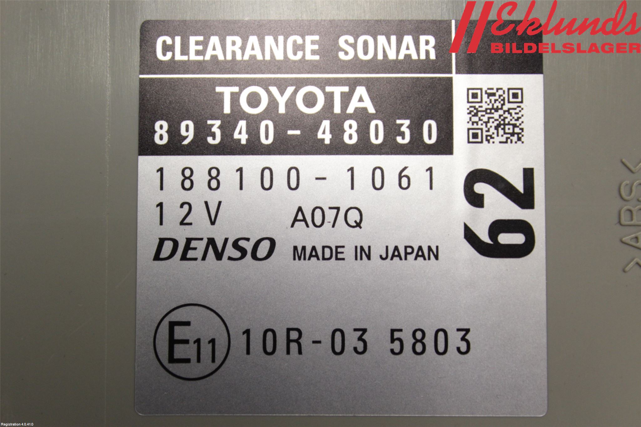Lexus RX AL10 09-15 Styrenhet Parkeringshjälp