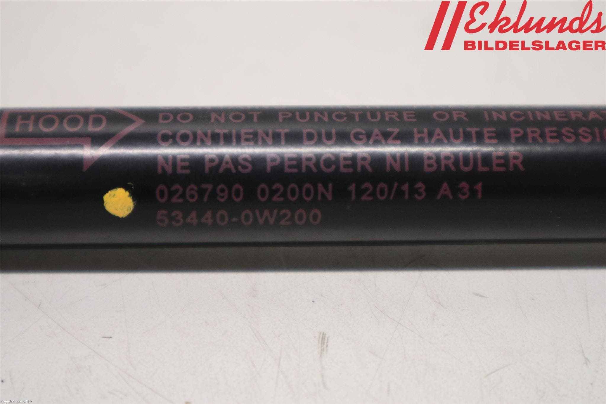 Lexus RX AL10 09-15 Gasfjäder Motorhuv