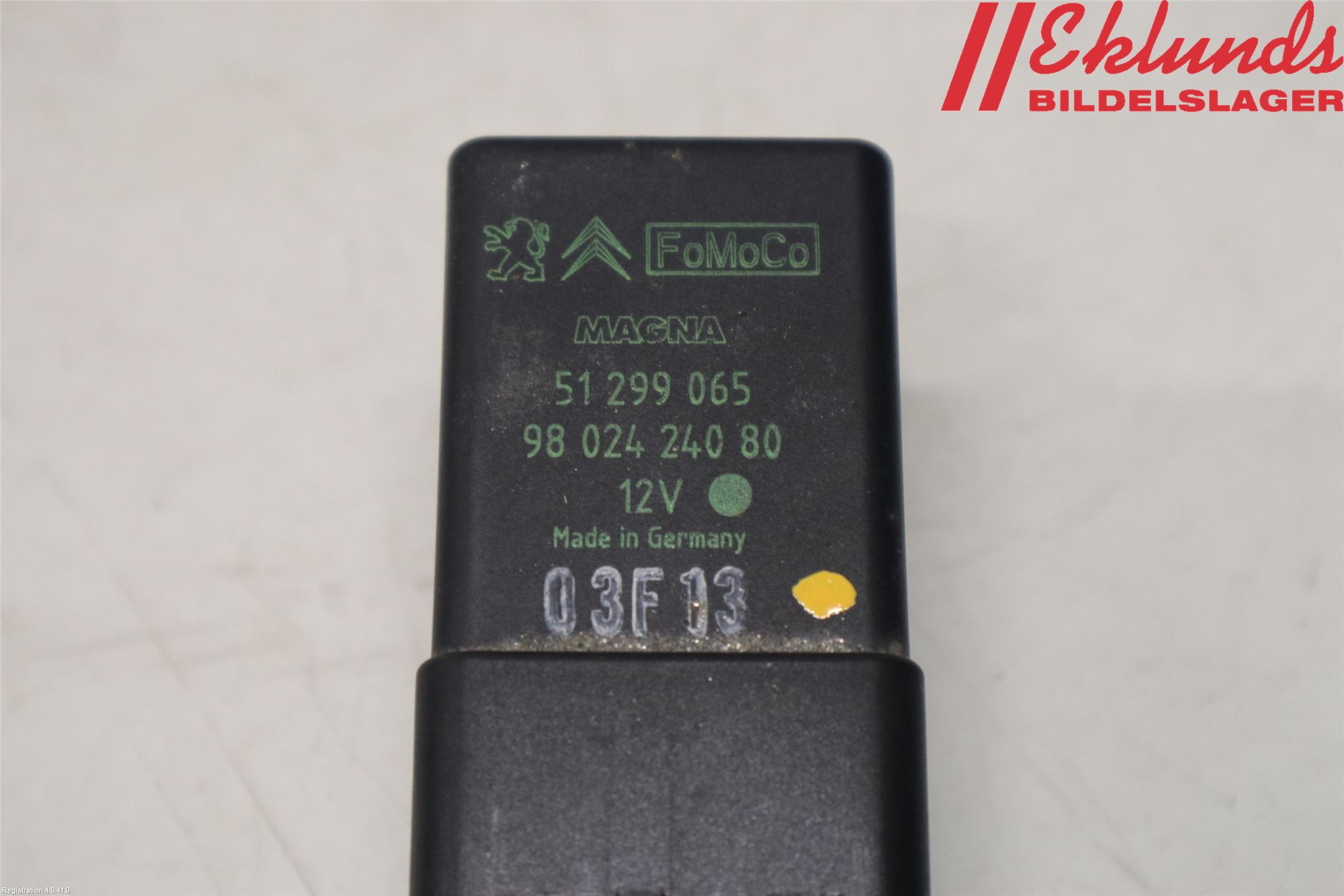 Citroen C3 PICASSO Relä Glödning Diesel