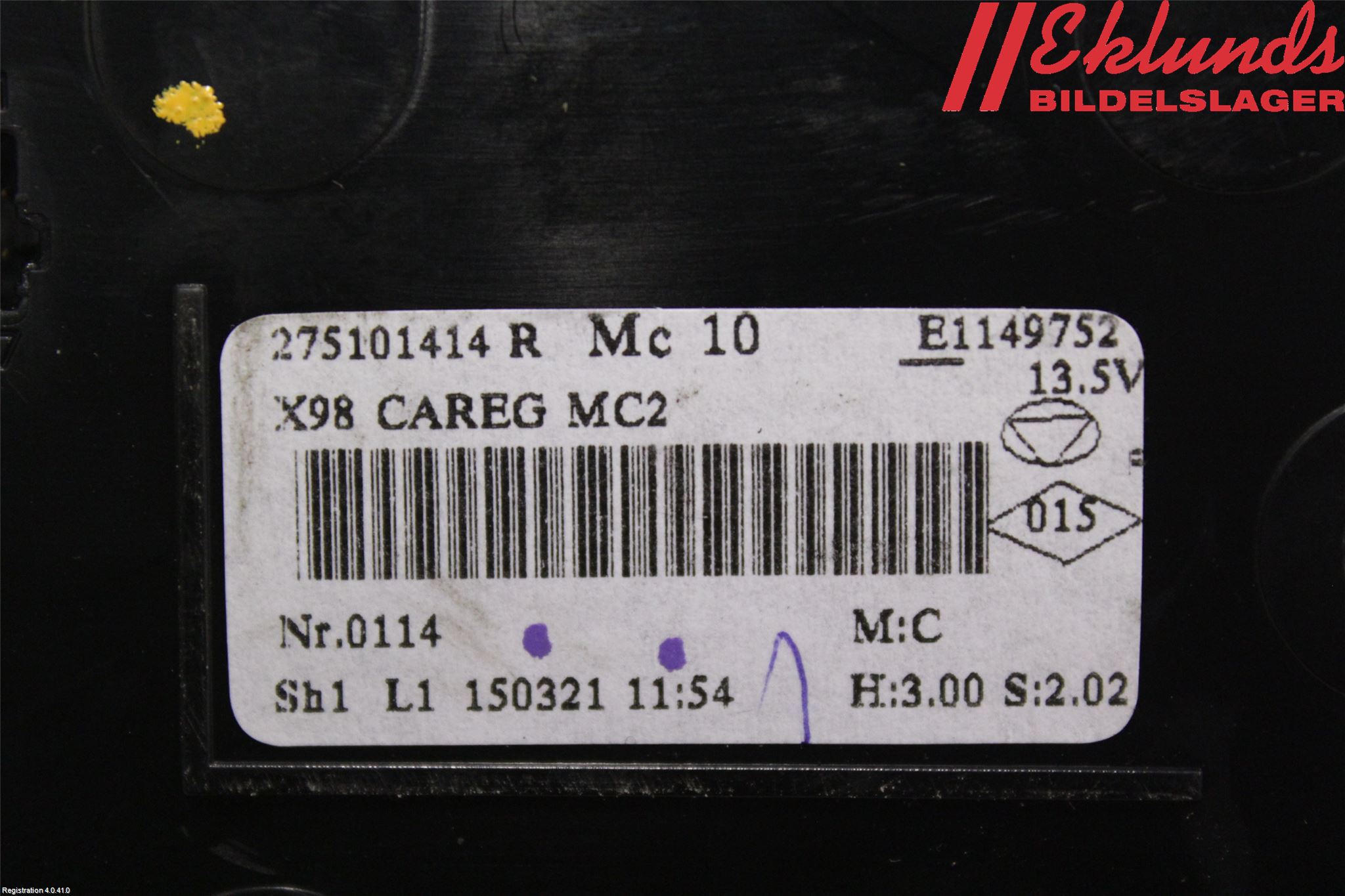 Renault CLIO IV 12-16 Ac Styrenhet Ac Manöveren