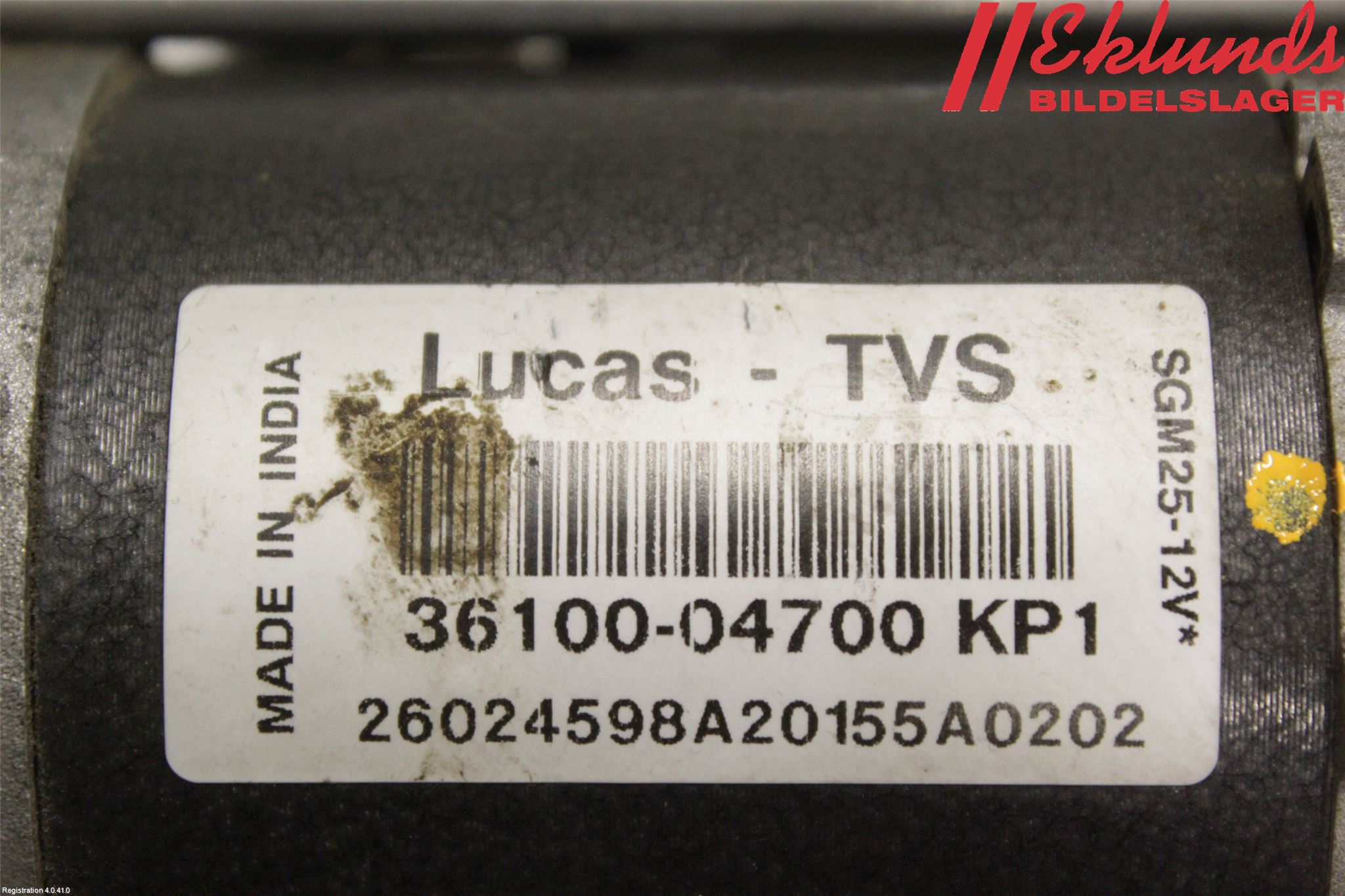 Hyundai i10 BA 14-16 Startmotor