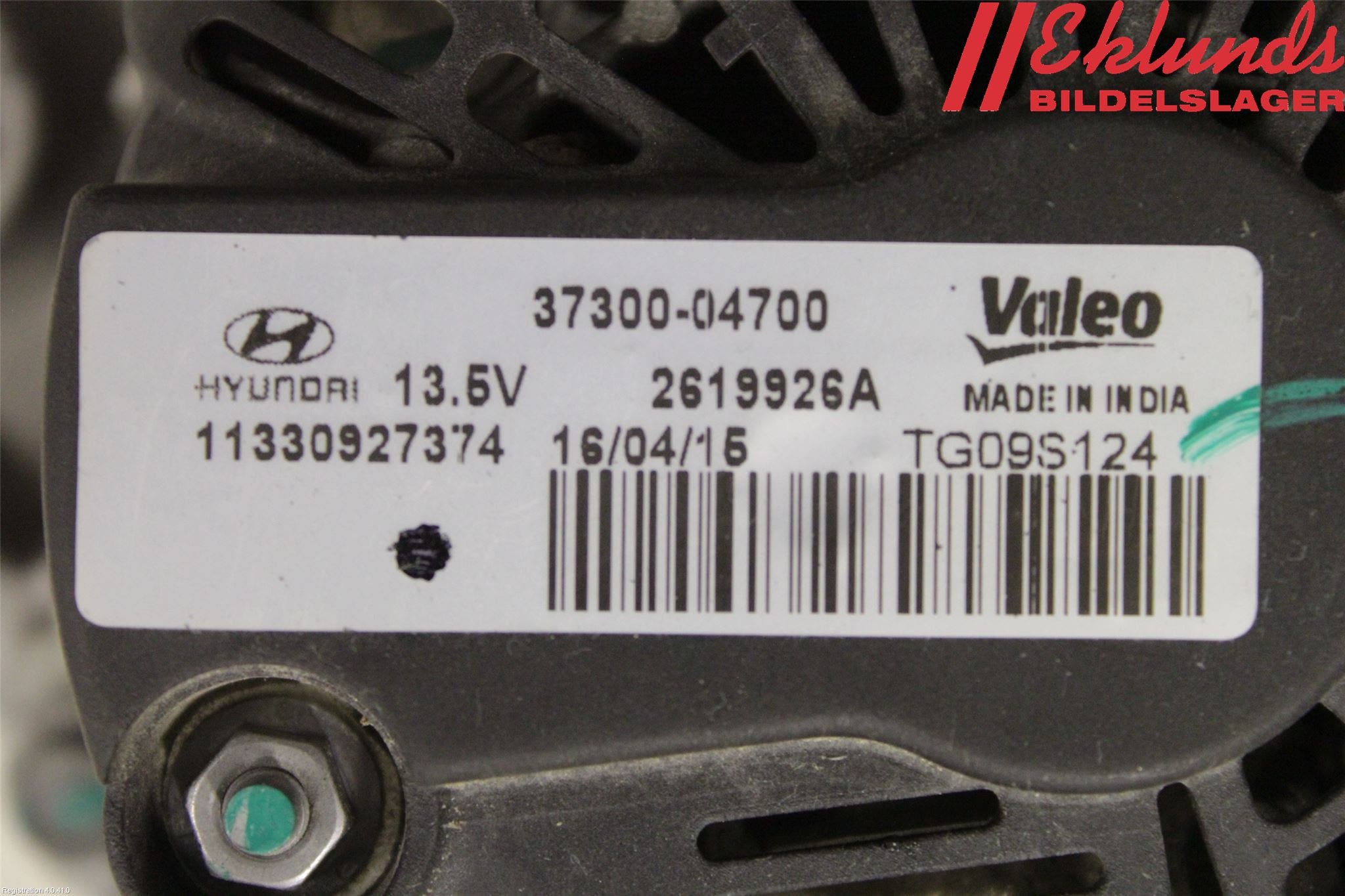 Hyundai i10 BA 14-16 Generator