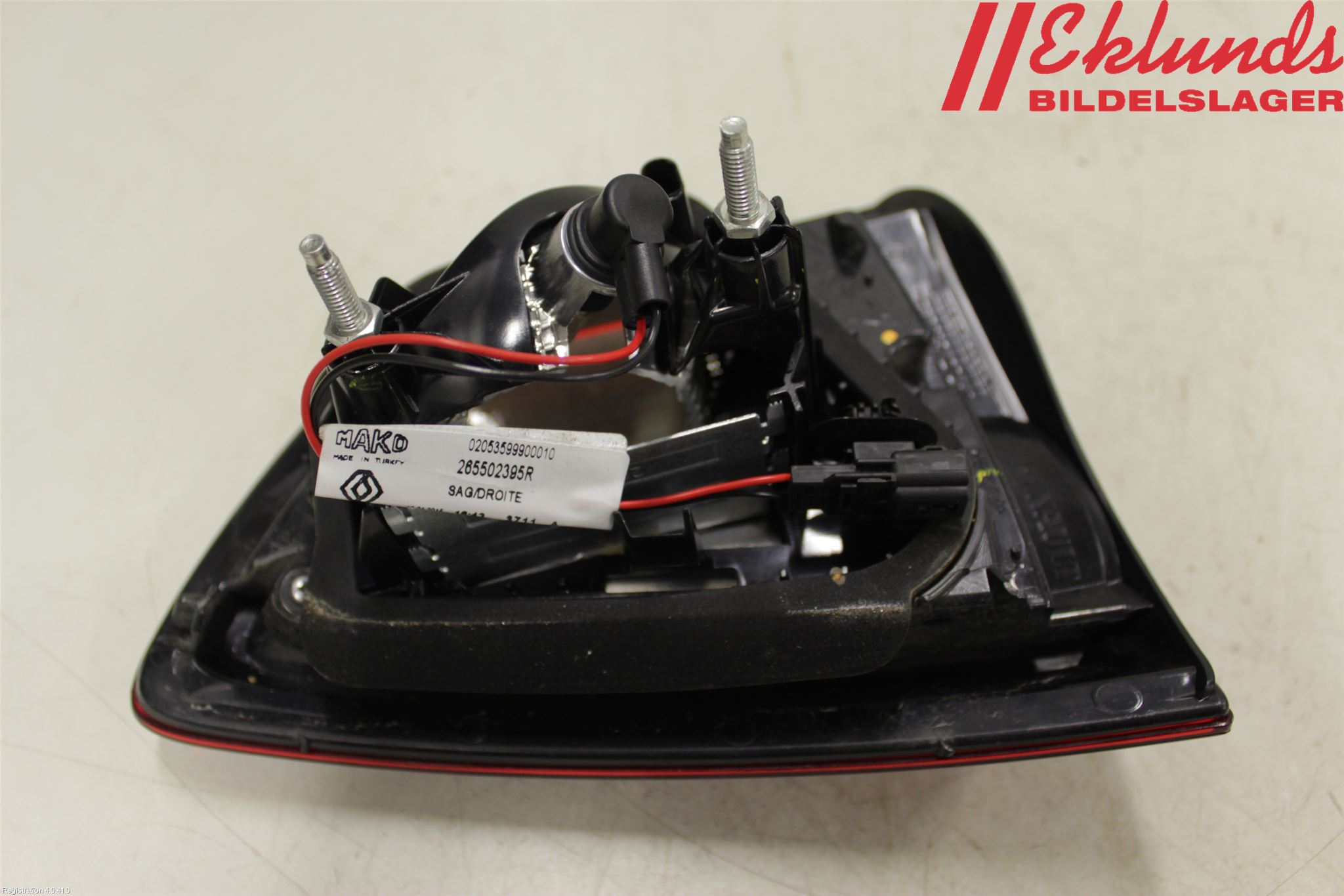 Renault CLIO IV 12-16 Bakljus Lucka Hö