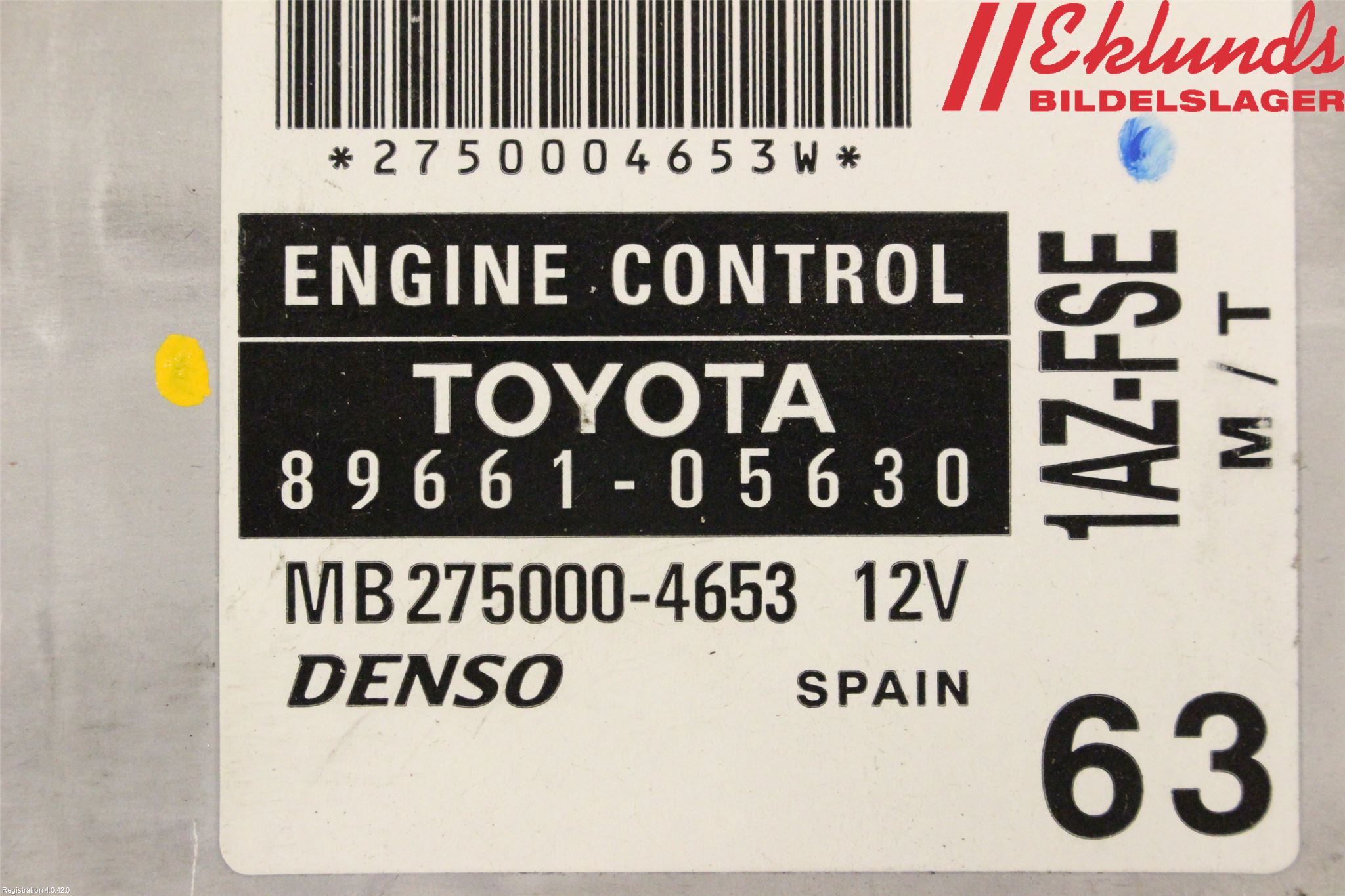 Toyota AVENSIS 03-06 Styrenhet Insprut Bensin