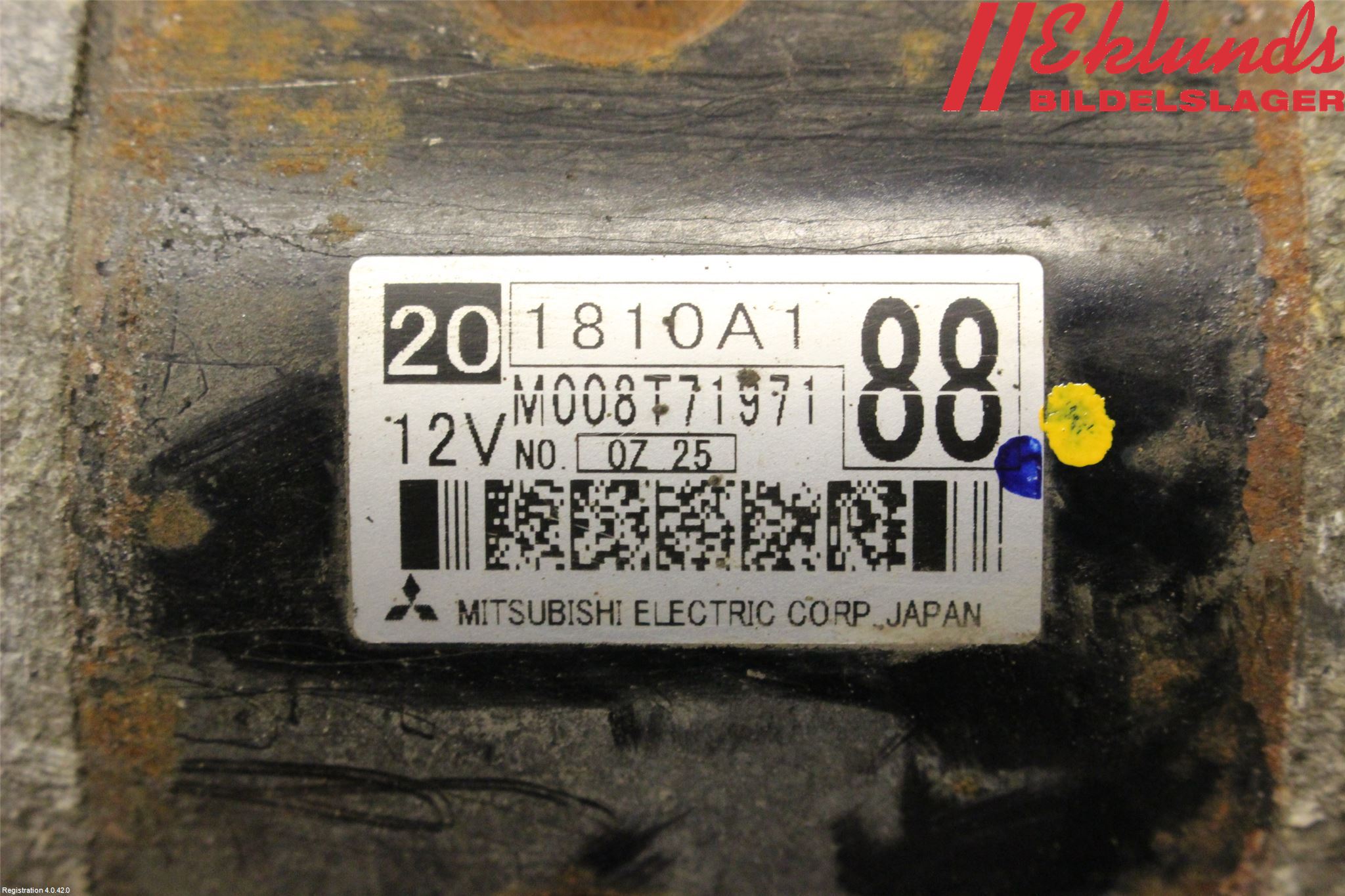 Mitsubishi ASX 10-22 Startmotor Diesel