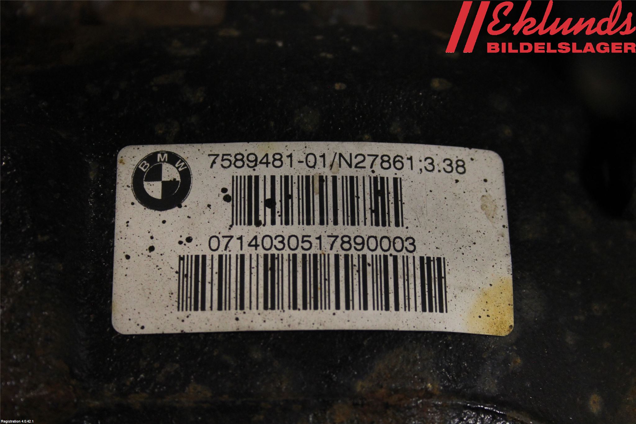 BMW 3 GT F34 13-19 Bakväxel-Diff