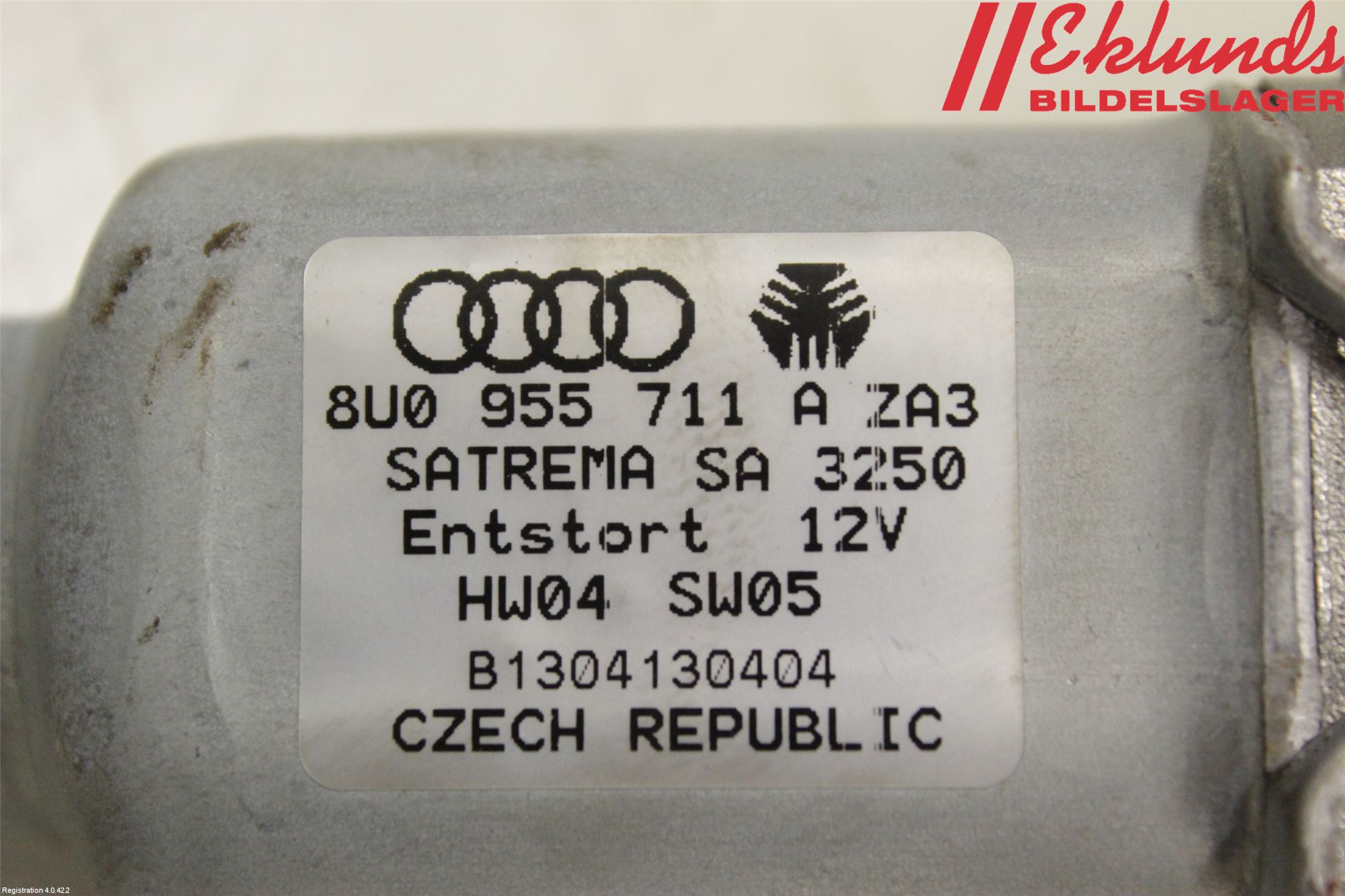 Audi A1/S1 11-18 Torkarmotor Baklucka