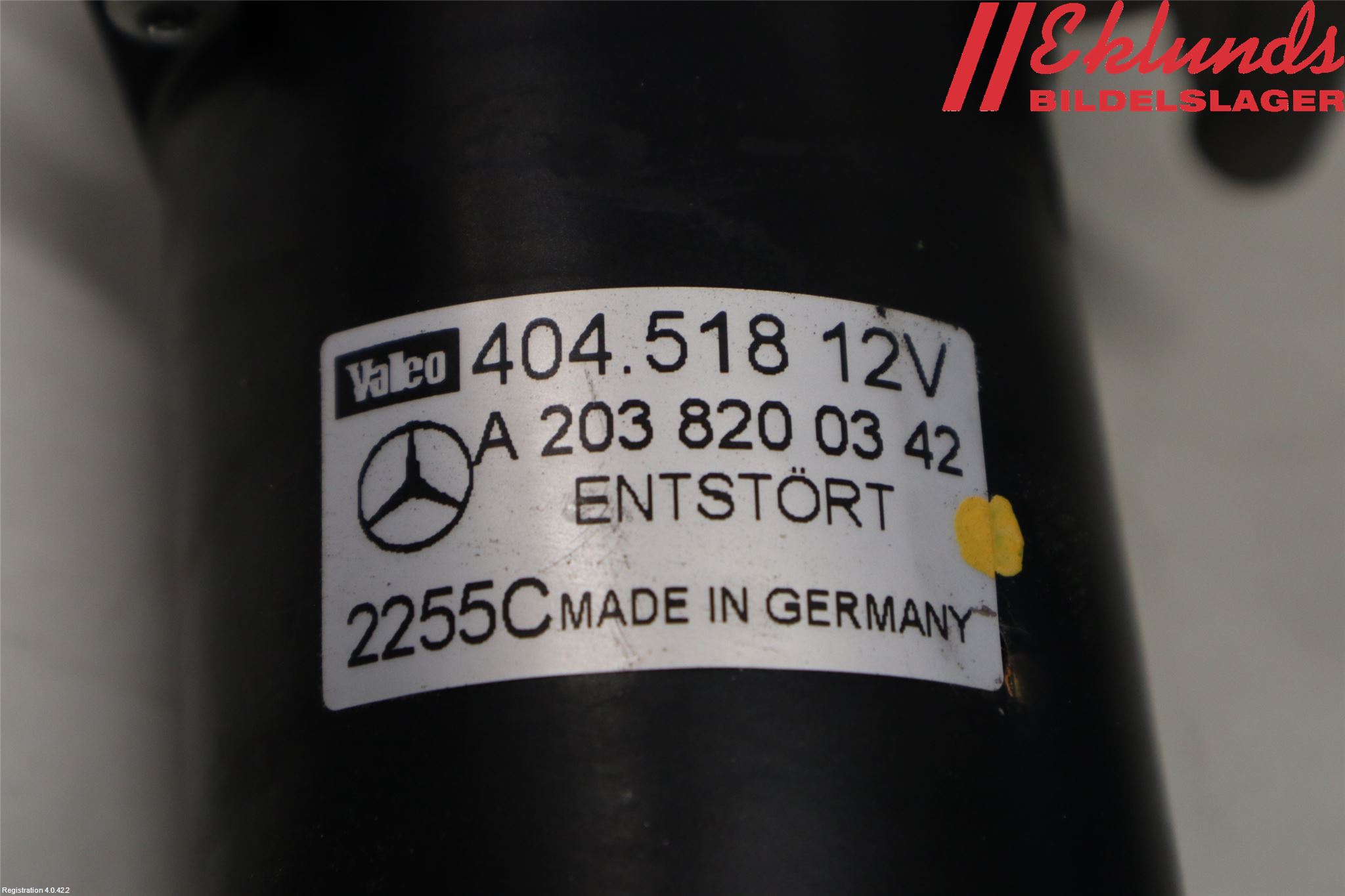 Mercedes-Benz MB C (203) 00-07 Torkarmotor Vindruta